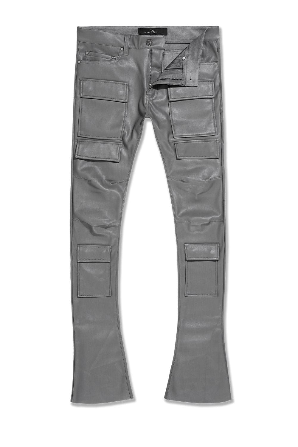 Jordan Craig "Thriller" Skinny Ross Stacked Cargo Leather Pants
