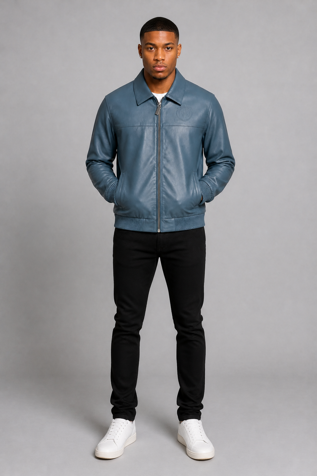 Makobi "Azzuri" PU Leather Jacket