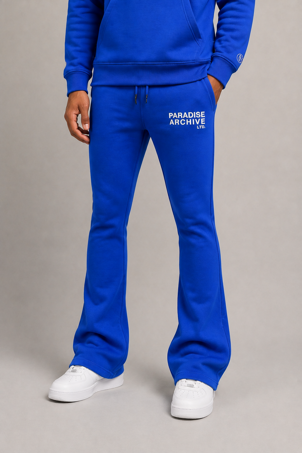 See You in Paradise "High Density Print Fleece" Jogging Suit - Royal Blue