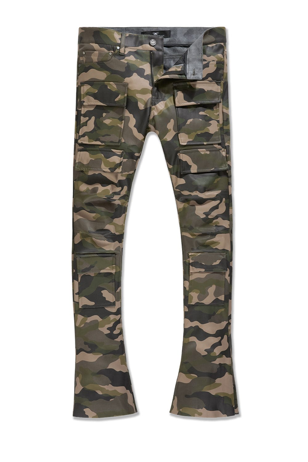 Jordan Craig "Thriller" Skinny Ross Stacked Cargo Leather Pants