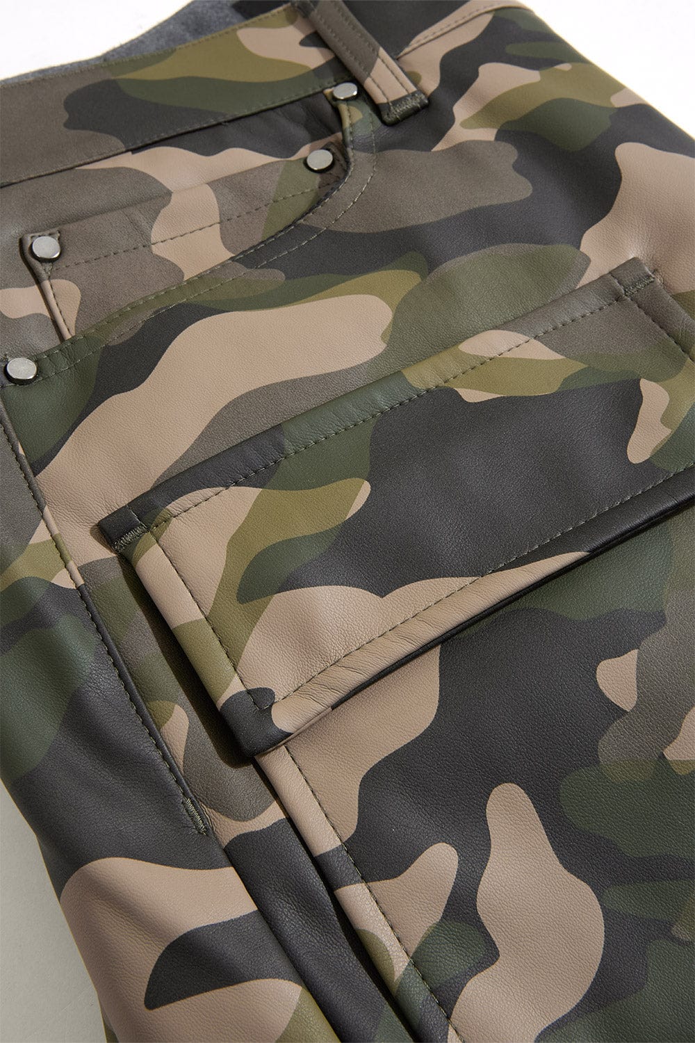Jordan Craig "Thriller" Skinny Ross Stacked Cargo Leather Pants