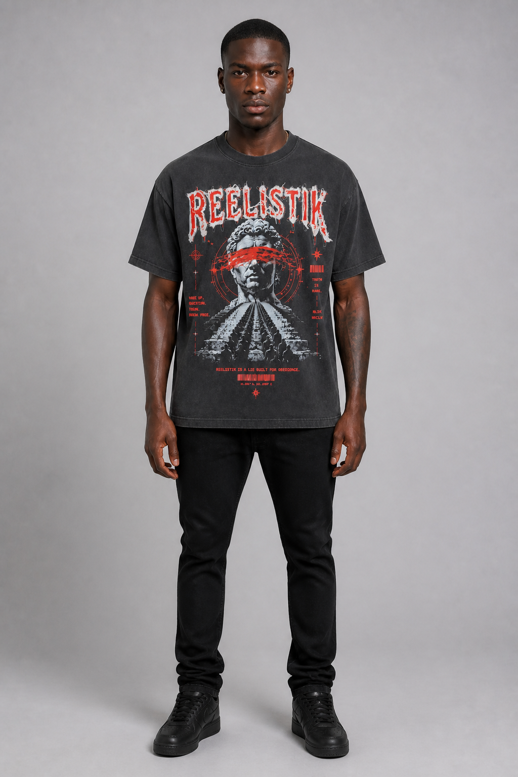 Reelistik "Vistige" Tee - Black