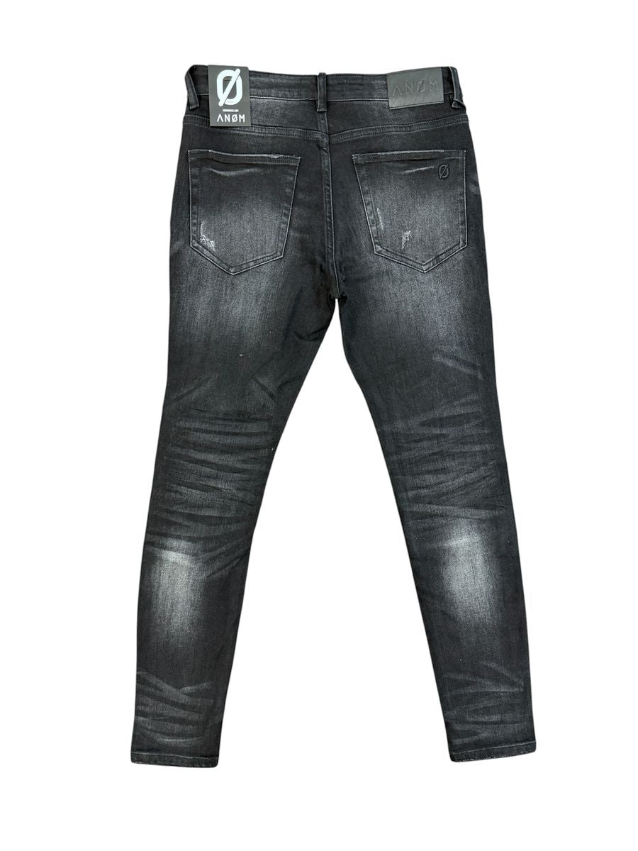ANOM "Granite" Fitted Jeans - Black Wash