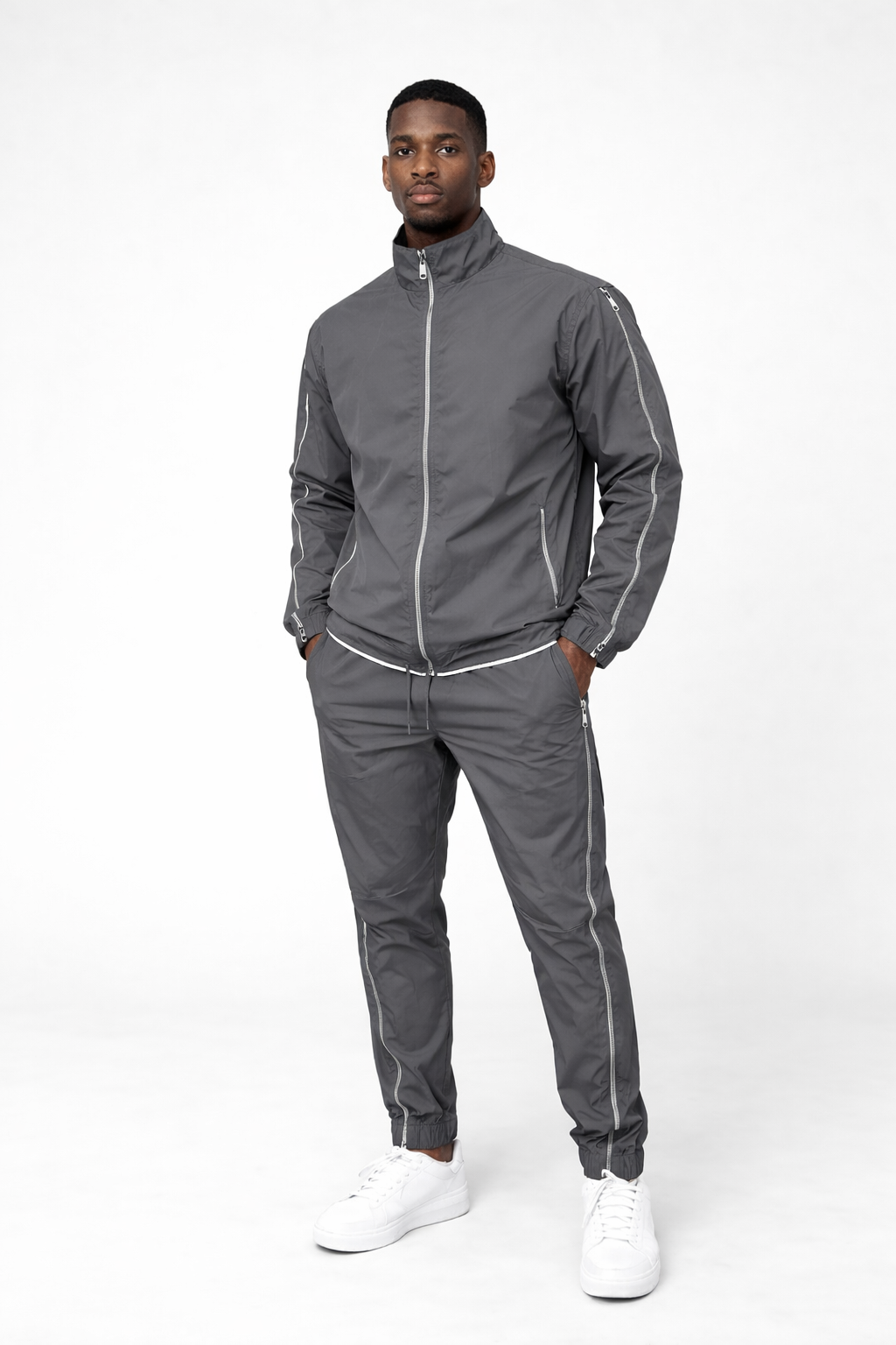 Rebel Minds Zipper Windbreaker Track Suit