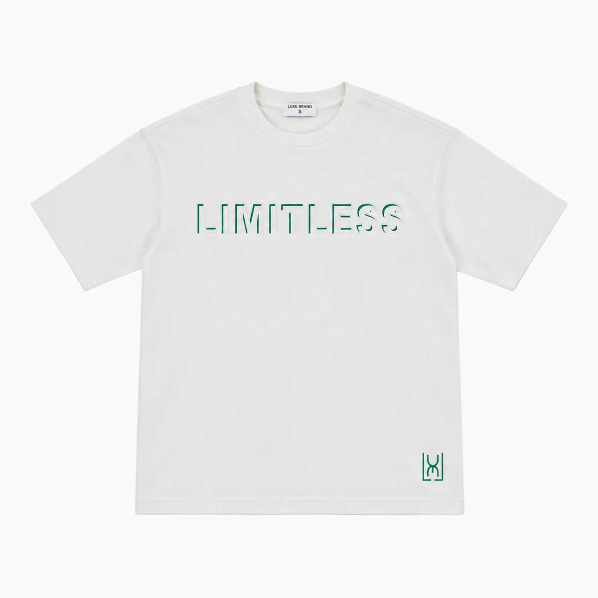Luxe "Limitless" Tee - White/Green