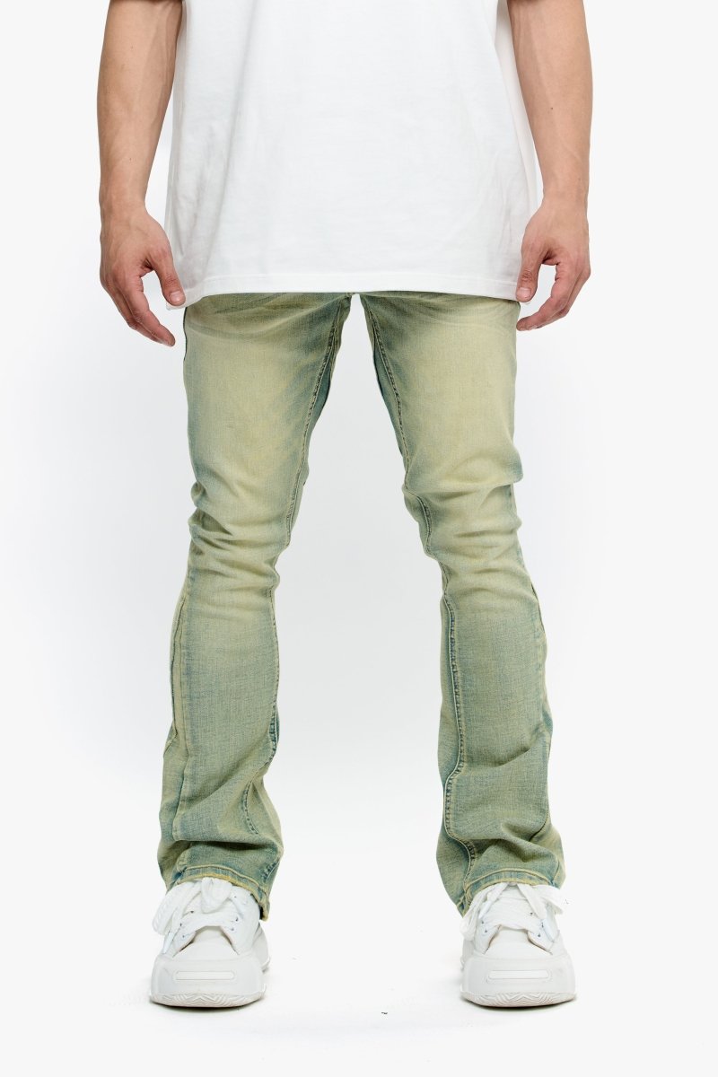 Valabasas "Mr Stacked" Plain Denim Jeans - Vintage Wash