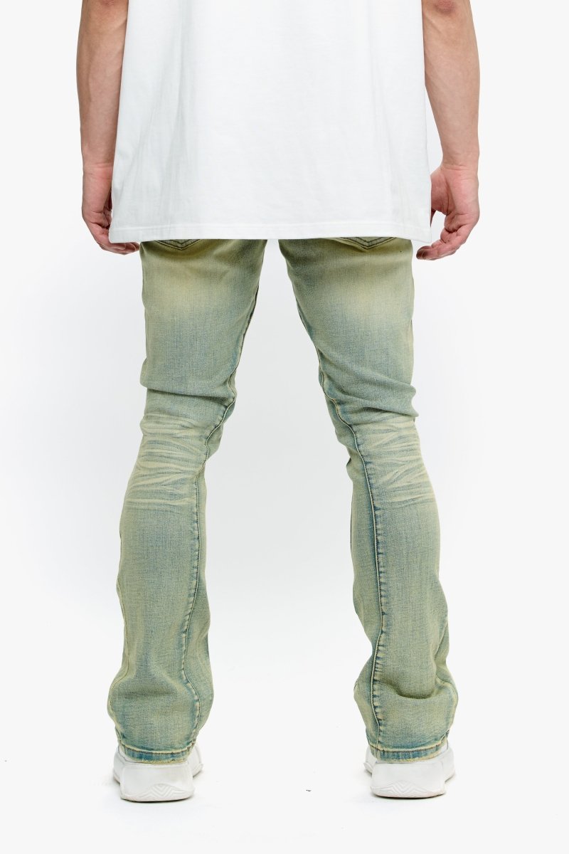 Valabasas "Mr Stacked" Plain Denim Jeans - Vintage Wash