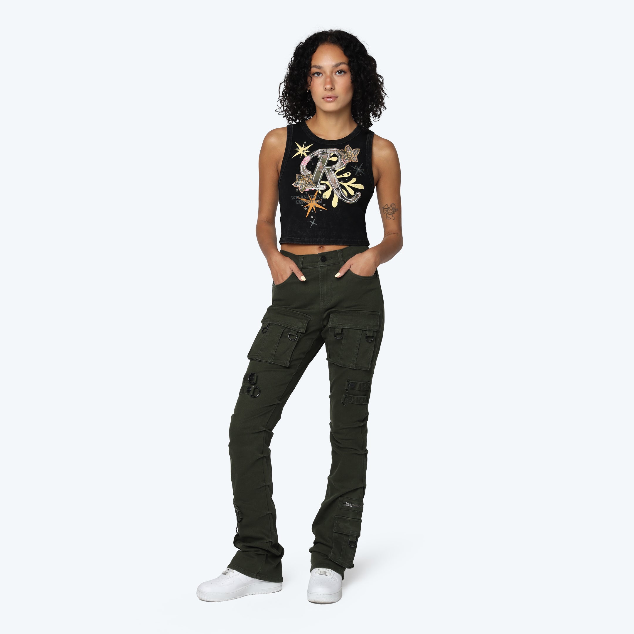 Smoke Rise High Rise Stack w/ Side Pinching Pants