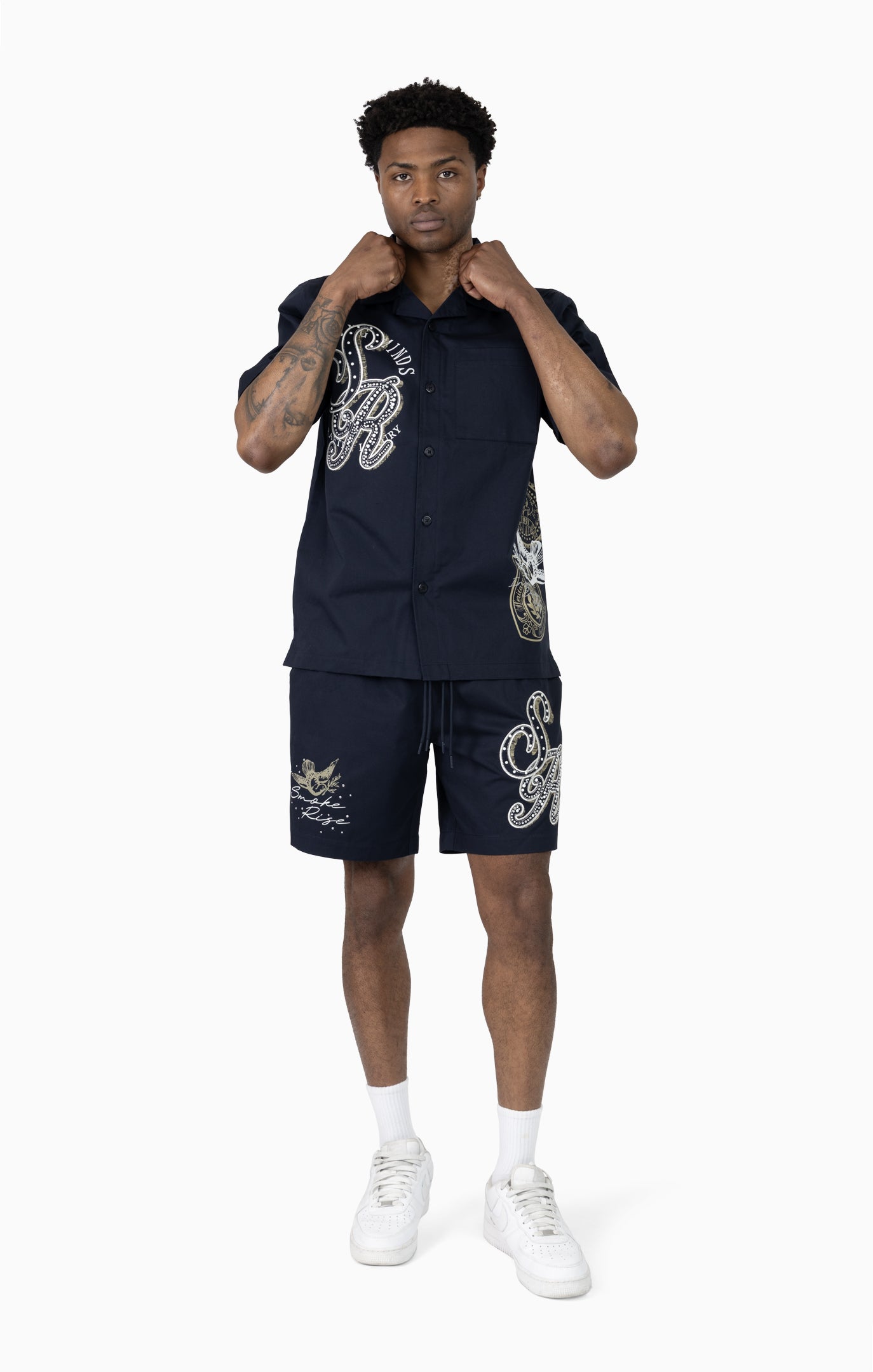 Smoke Rise "Visionary" Woven Short Set
