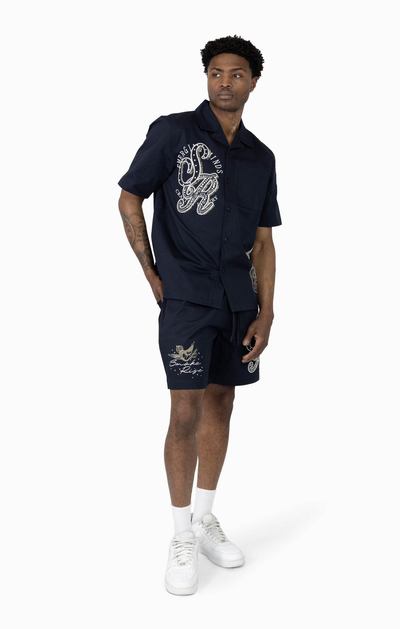 Smoke Rise "Visionary" Woven Short Set
