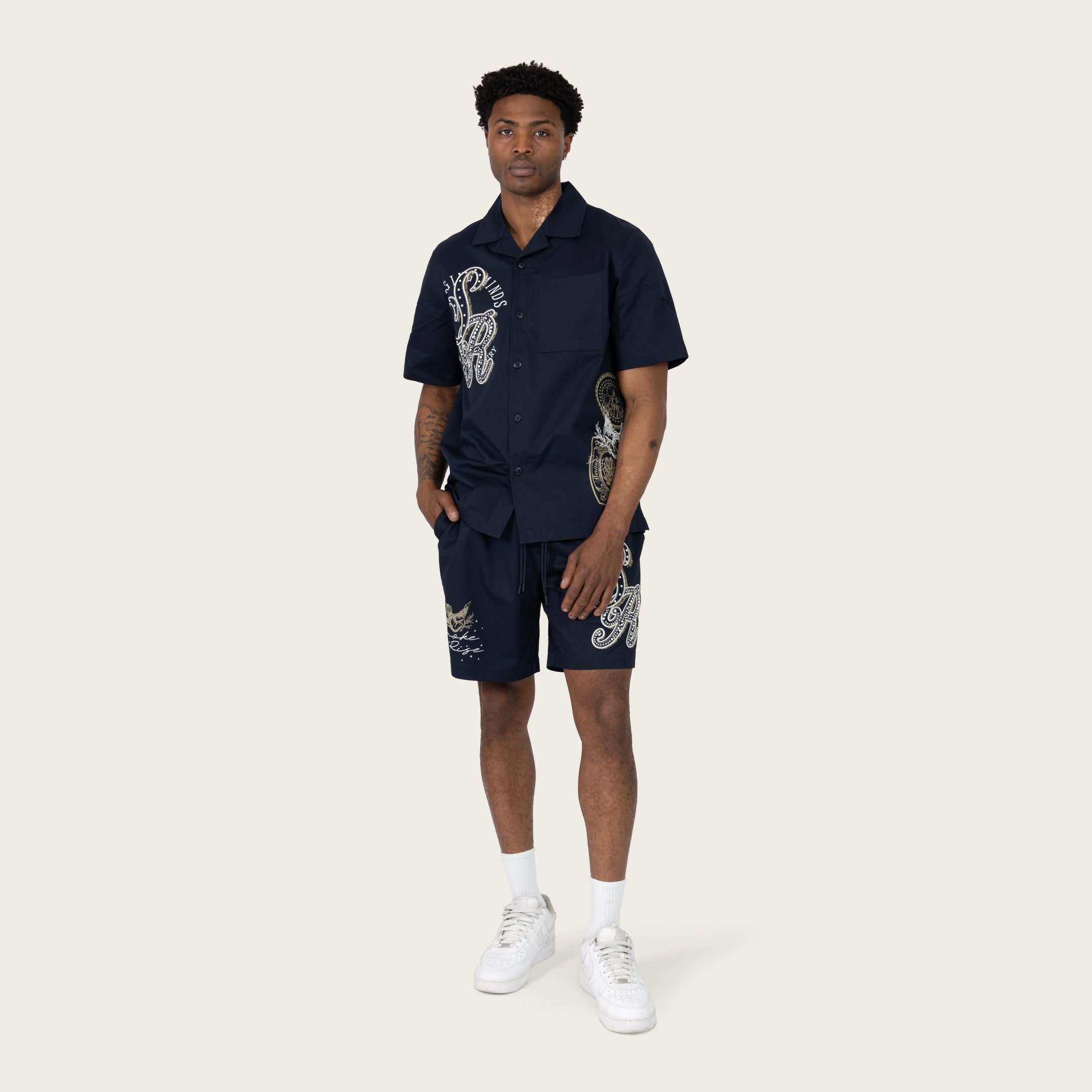Smoke Rise "Visionary" Woven Short Set