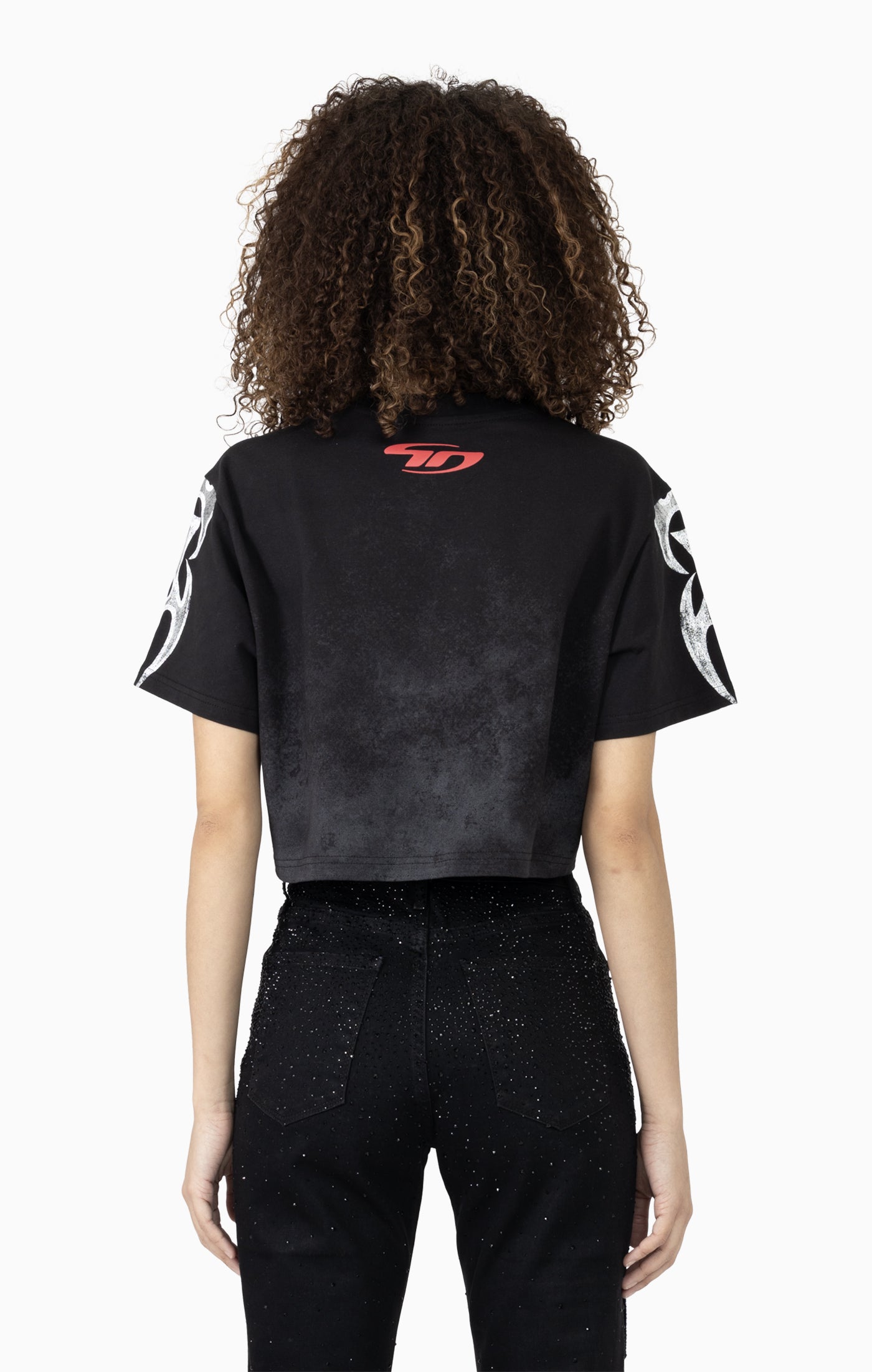 Smoke Rise Women's "Rise Over Chains" Cropped Graphic Tee