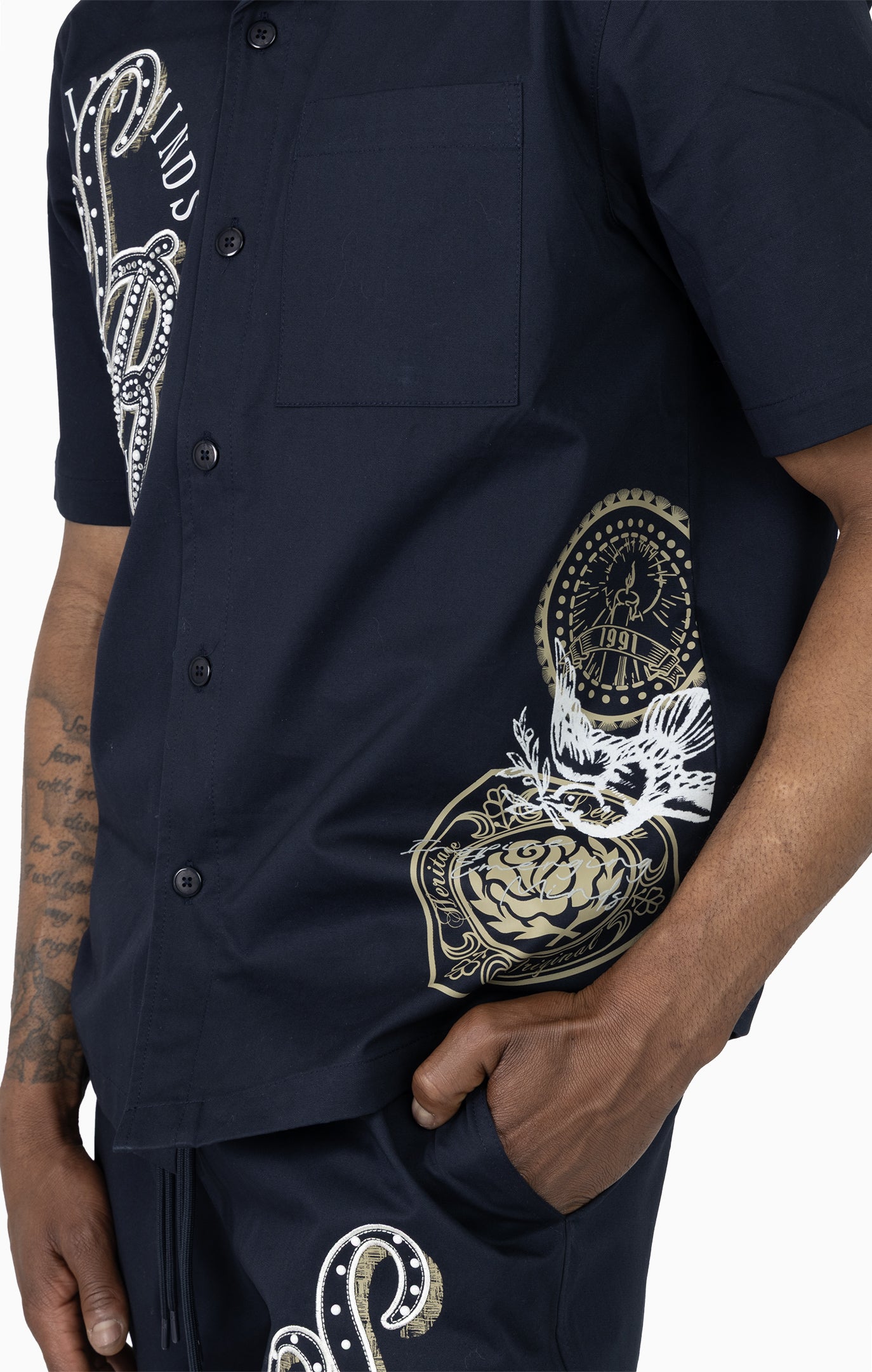 Smoke Rise "Visionary" Woven Short Set