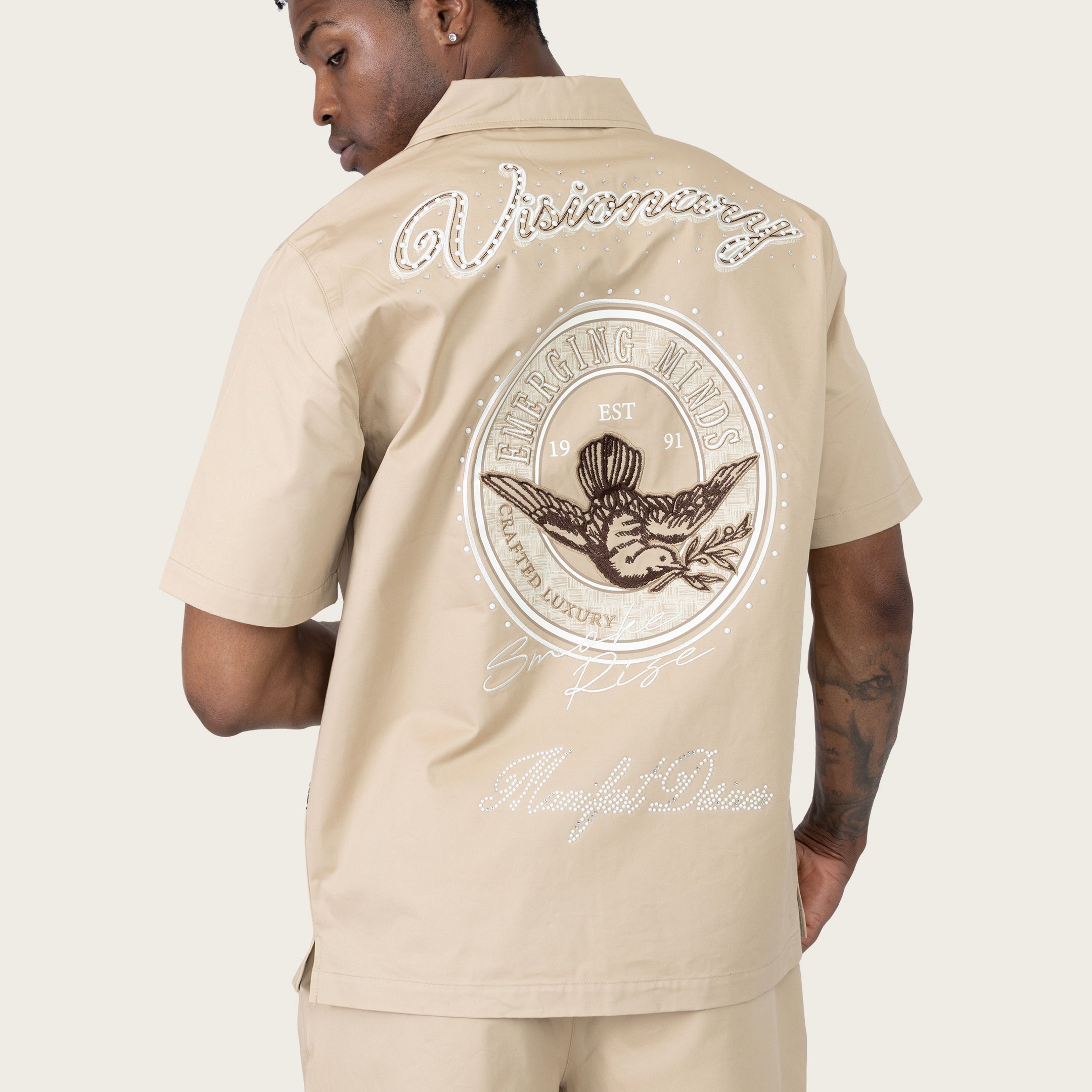 Smoke Rise "Visionary" Woven Short Set
