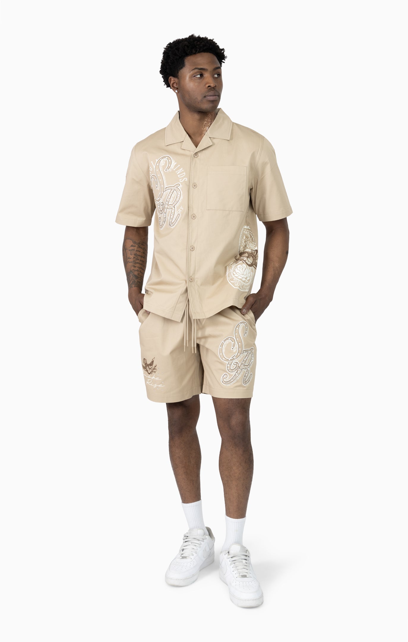 Smoke Rise "Visionary" Woven Short Set