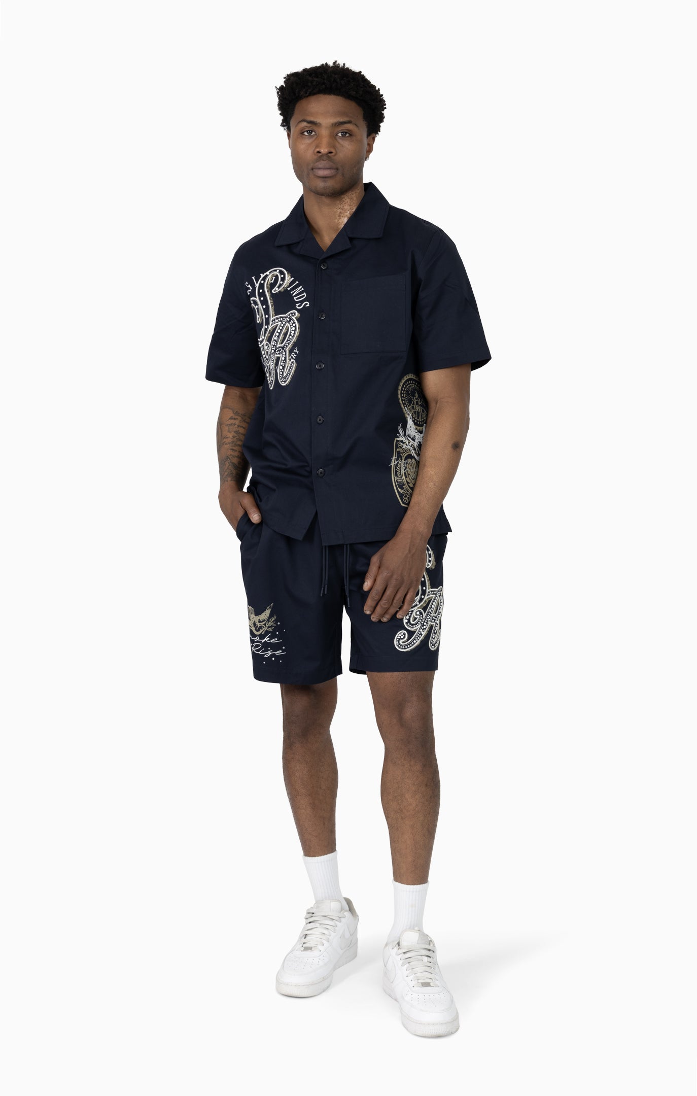 Smoke Rise "Visionary" Woven Short Set