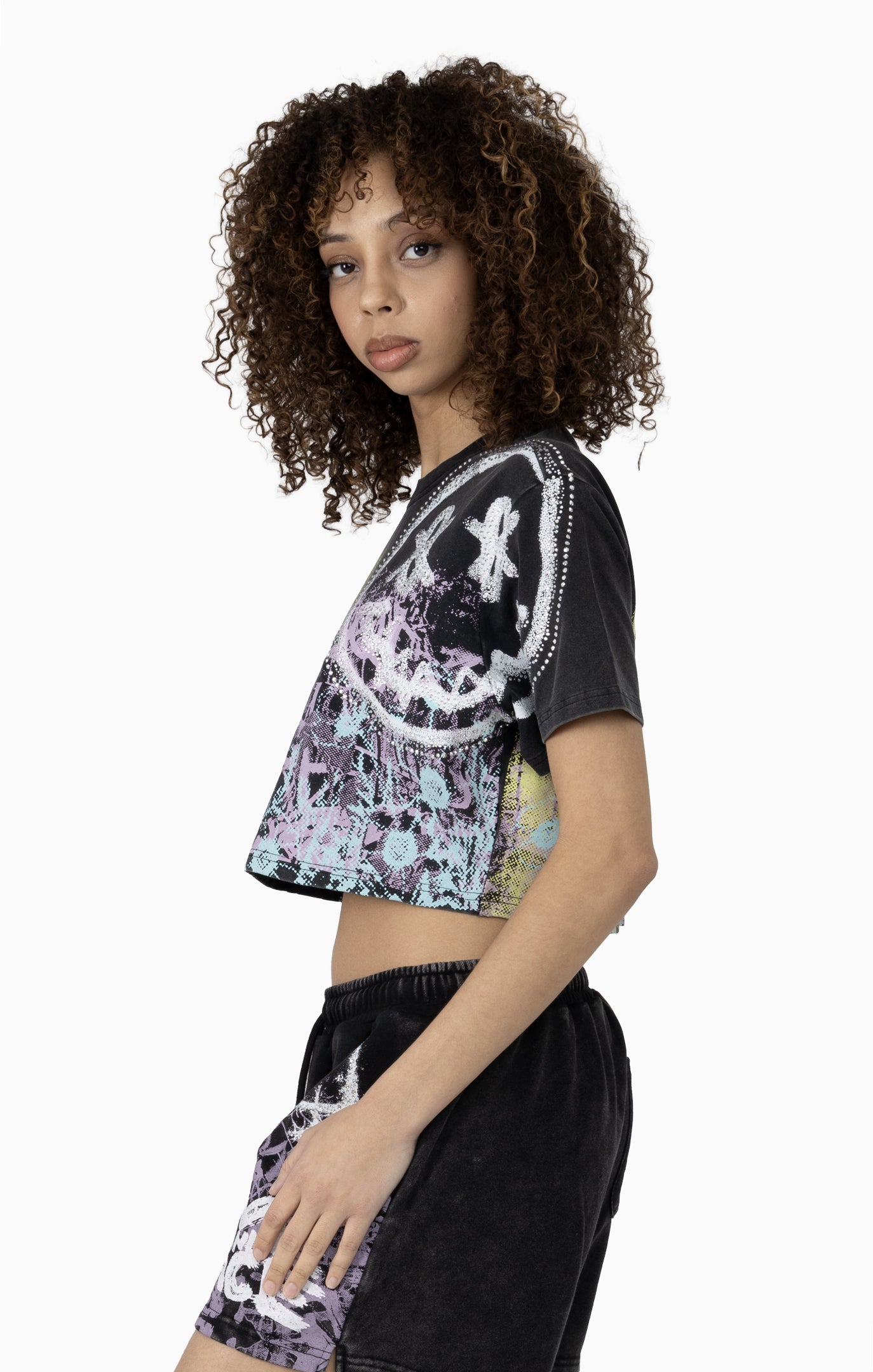 Smoke Rise Women's Smiley Face Graphic Tee