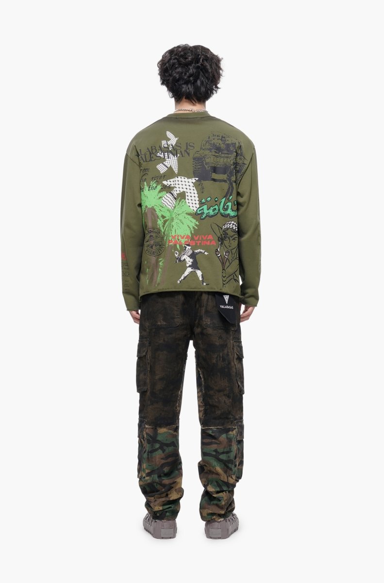 Valabasas Sprawl Straight Camo Jeans