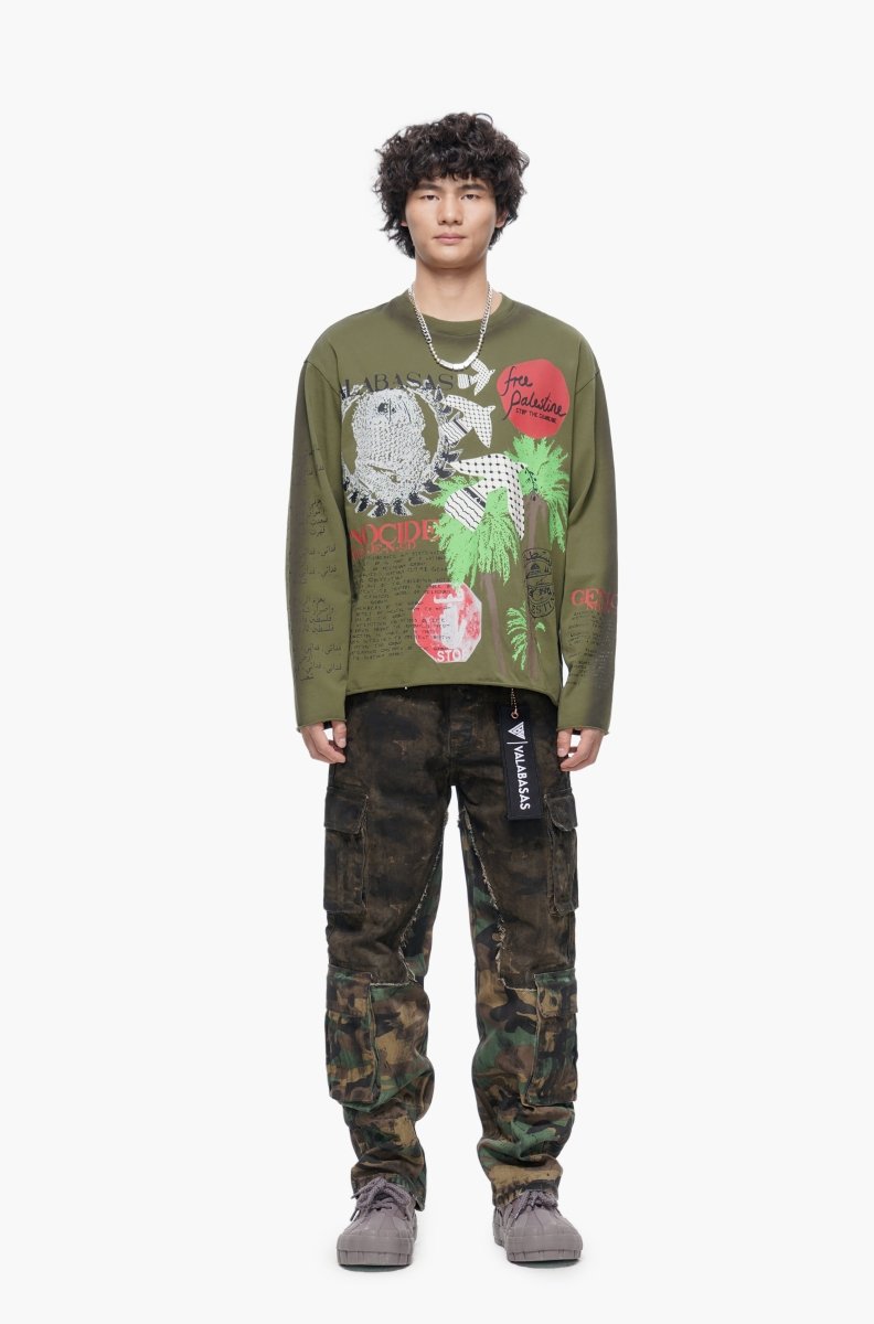Valabasas Sprawl Straight Camo Jeans