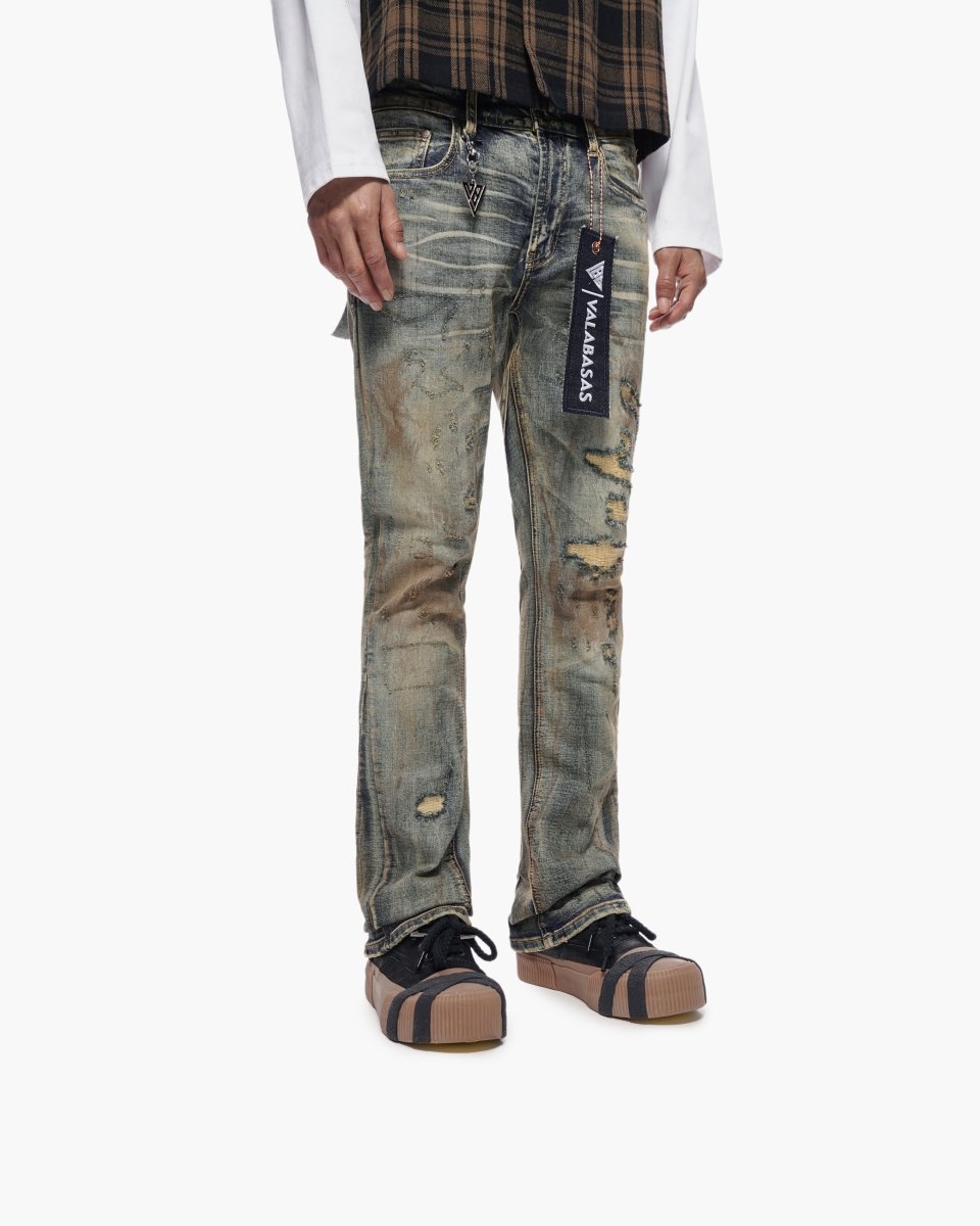 Valabasas Static Stacked Vintage Wash Jeans
