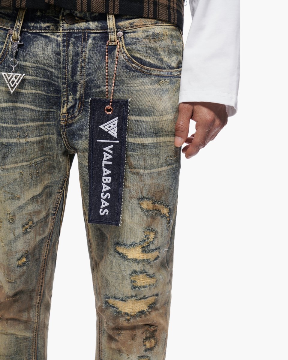 Valabasas Static Stacked Vintage Wash Jeans