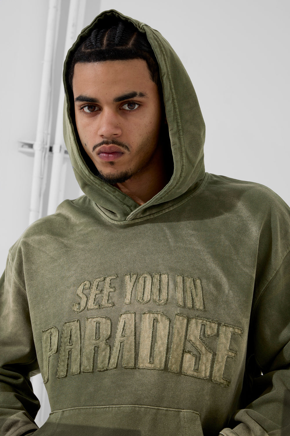 See You In Paradise Oasis Washed Pullover Hoodie & Stacked Pants Set