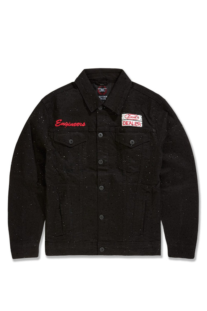Jordan Craig "Local Dealer" Rhinestone Trucker Denim Jacket