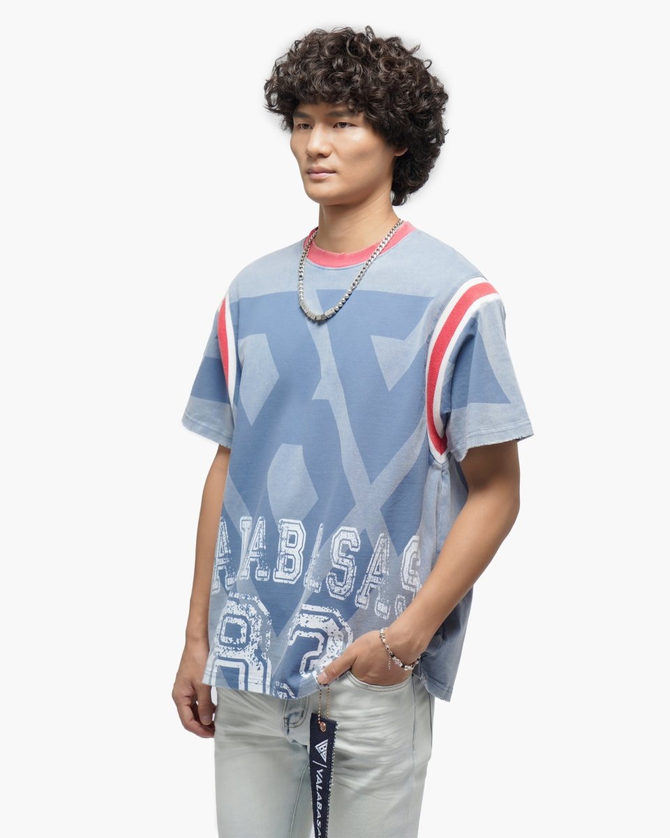 Valabasas "Vlbs Athletics" Tee - Vintage Blue