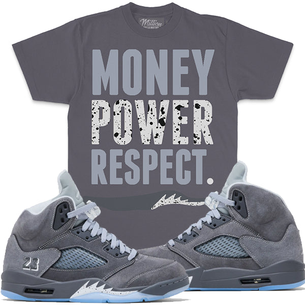 Million Dolla Motive "Money Power Respect" Tee - Dark Grey