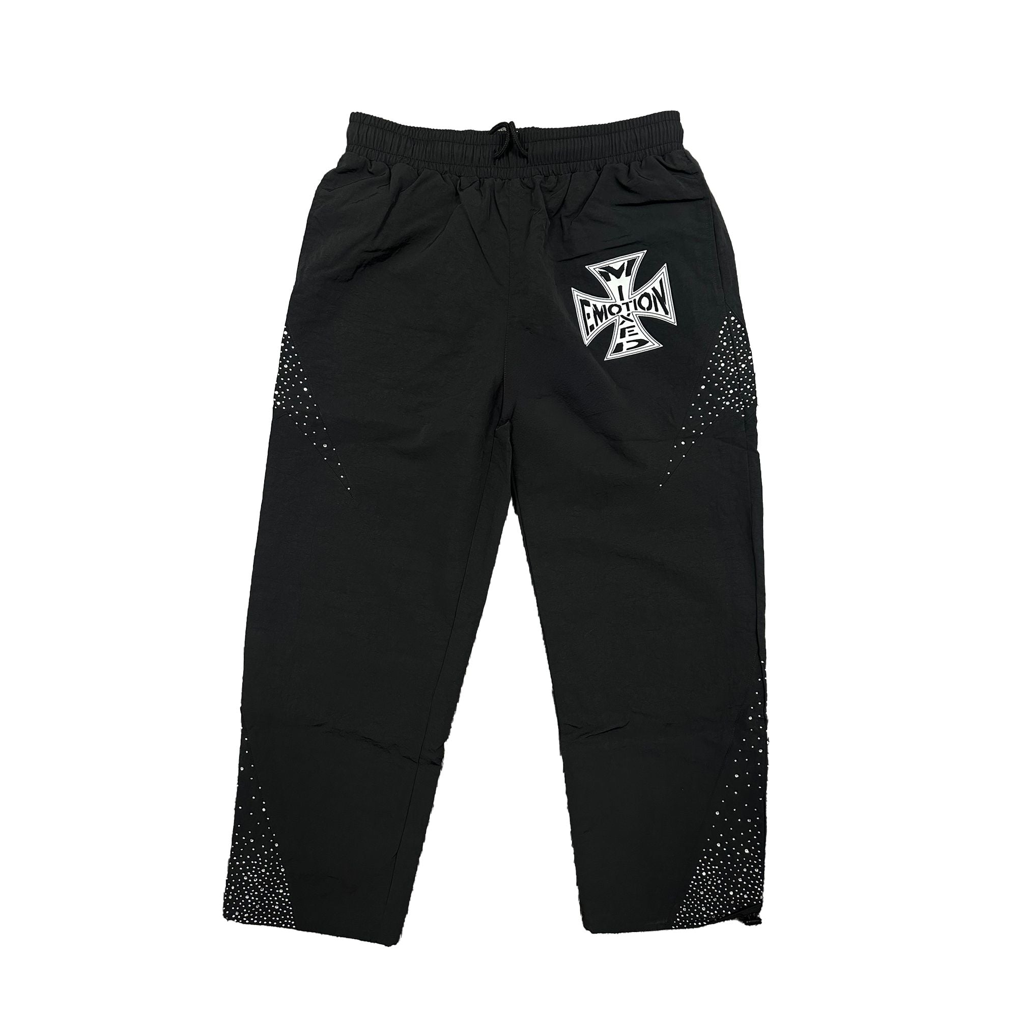 Mixed Emotion Black "Classic" Nylon Zip-up Jacket & Pants Set