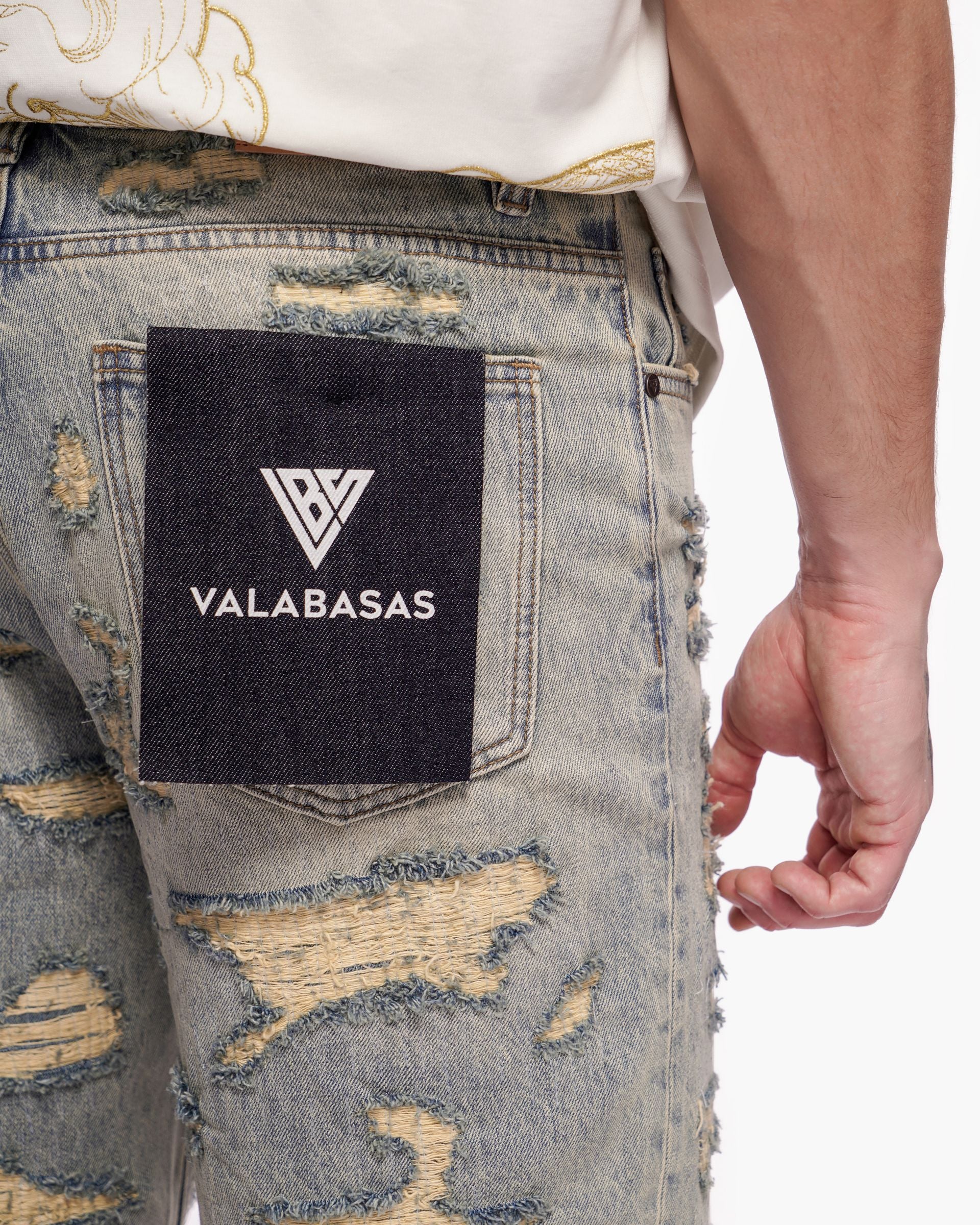 Valabasas "Incise" Jean Shorts