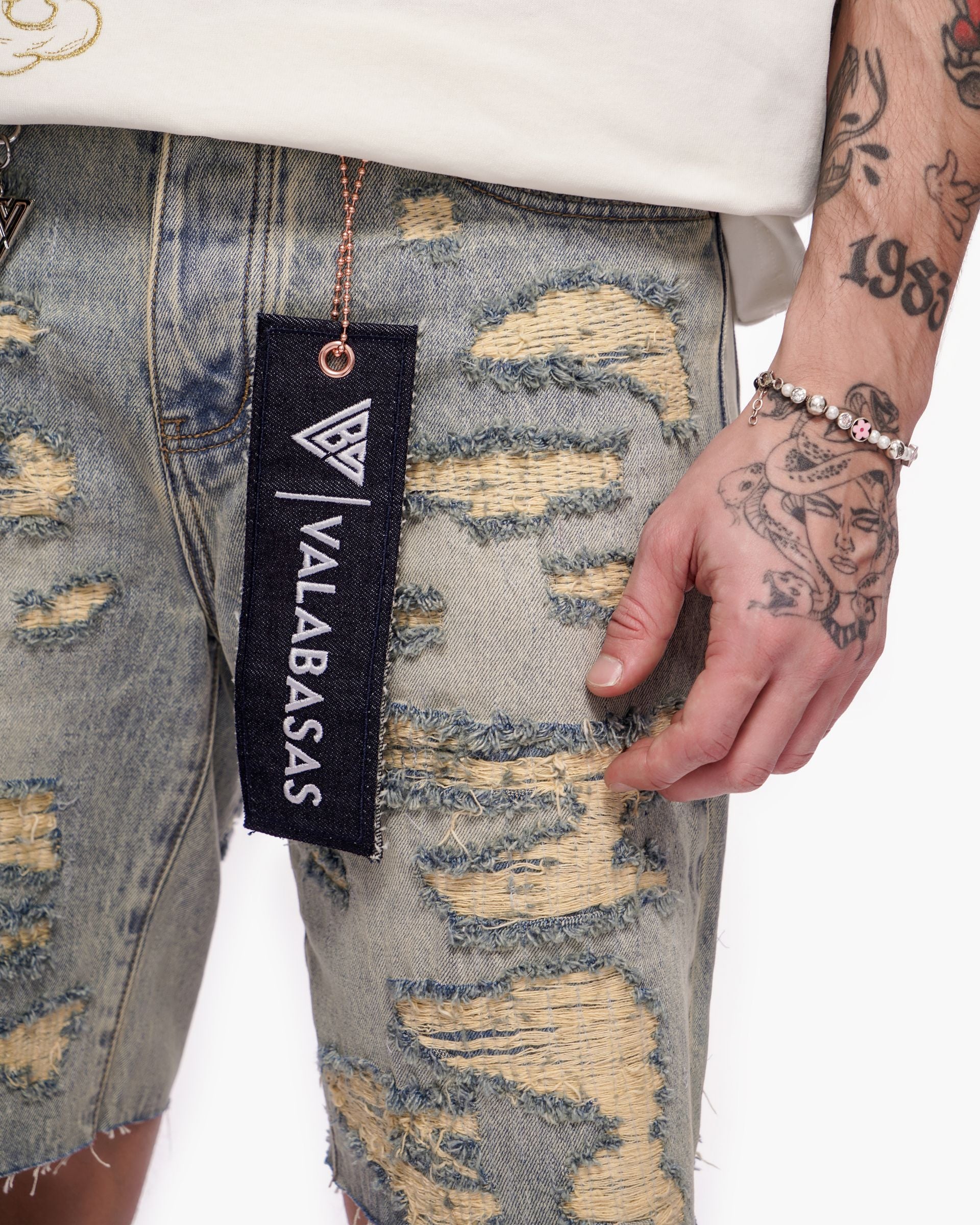 Valabasas "Incise" Jean Shorts