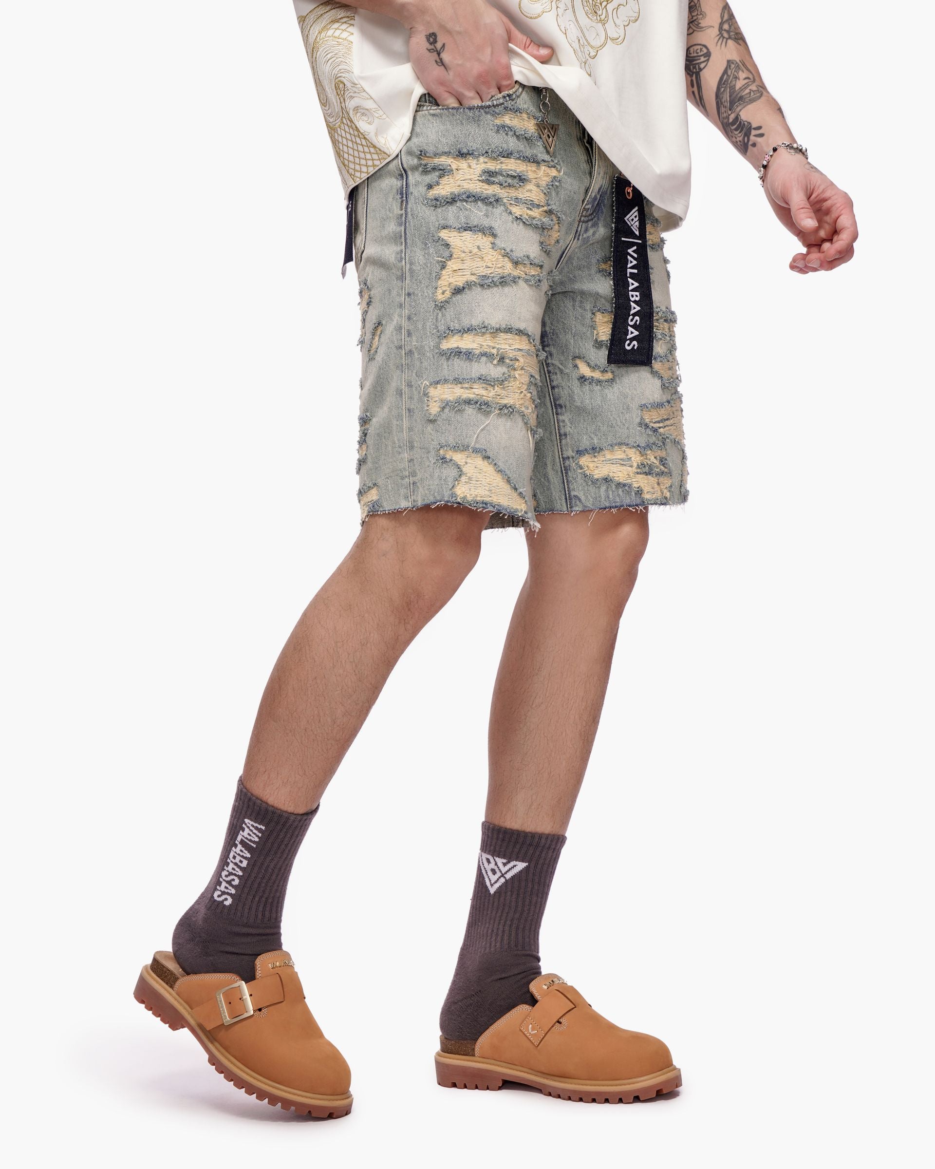 Valabasas "Incise" Jean Shorts