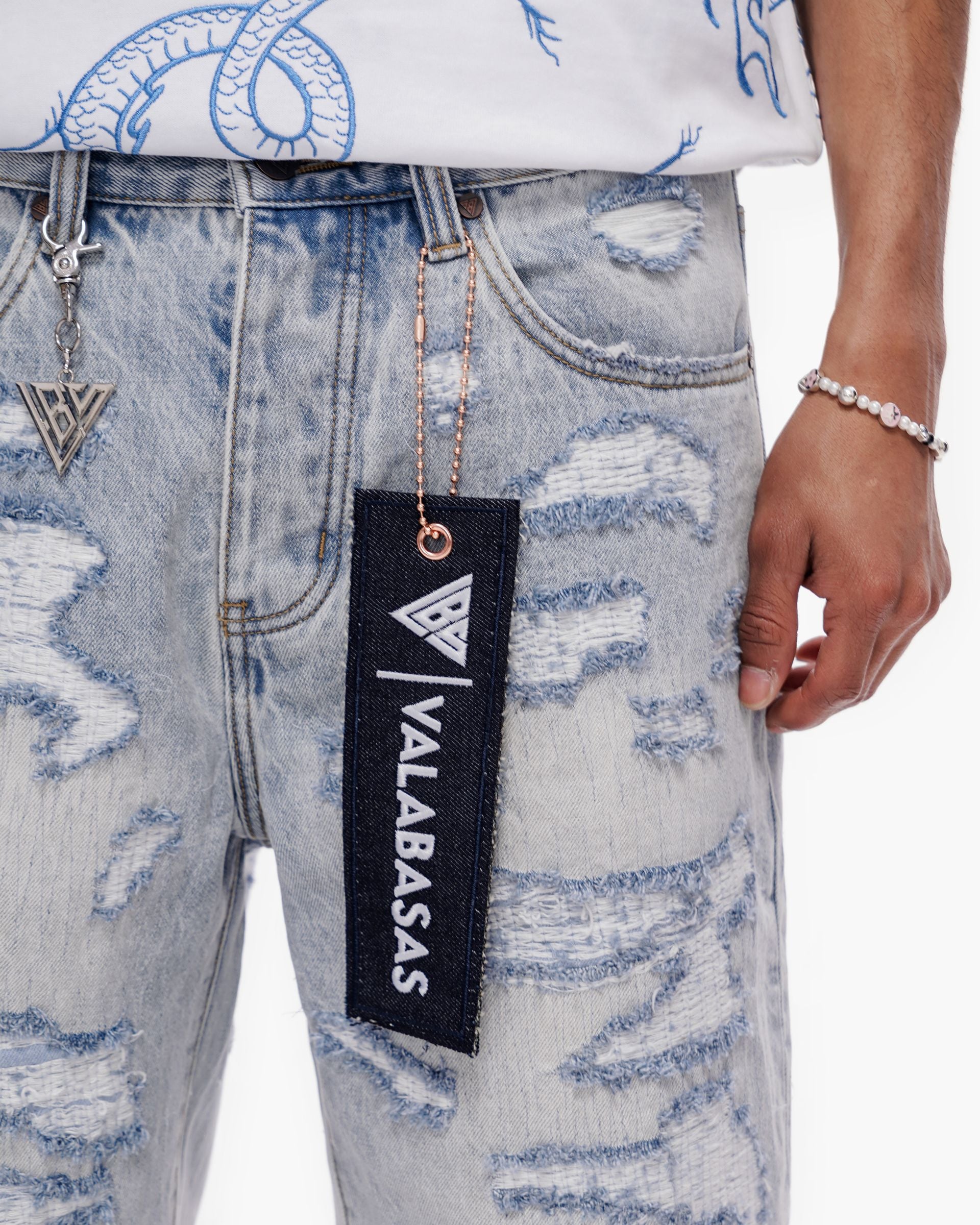 Valabasas "Incise" Jean Shorts