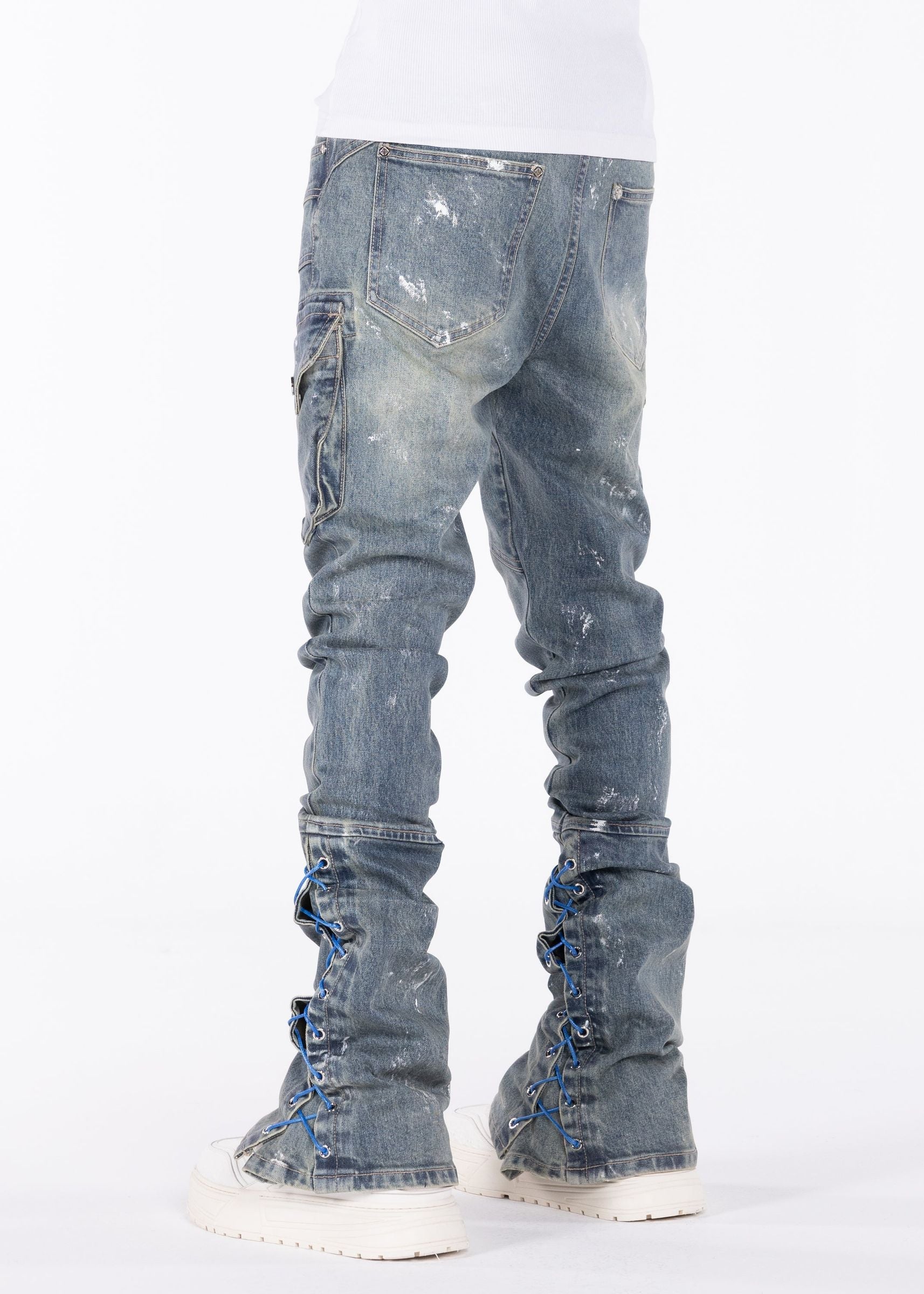 Guapi Aqua Blue Waxed Rope Denim