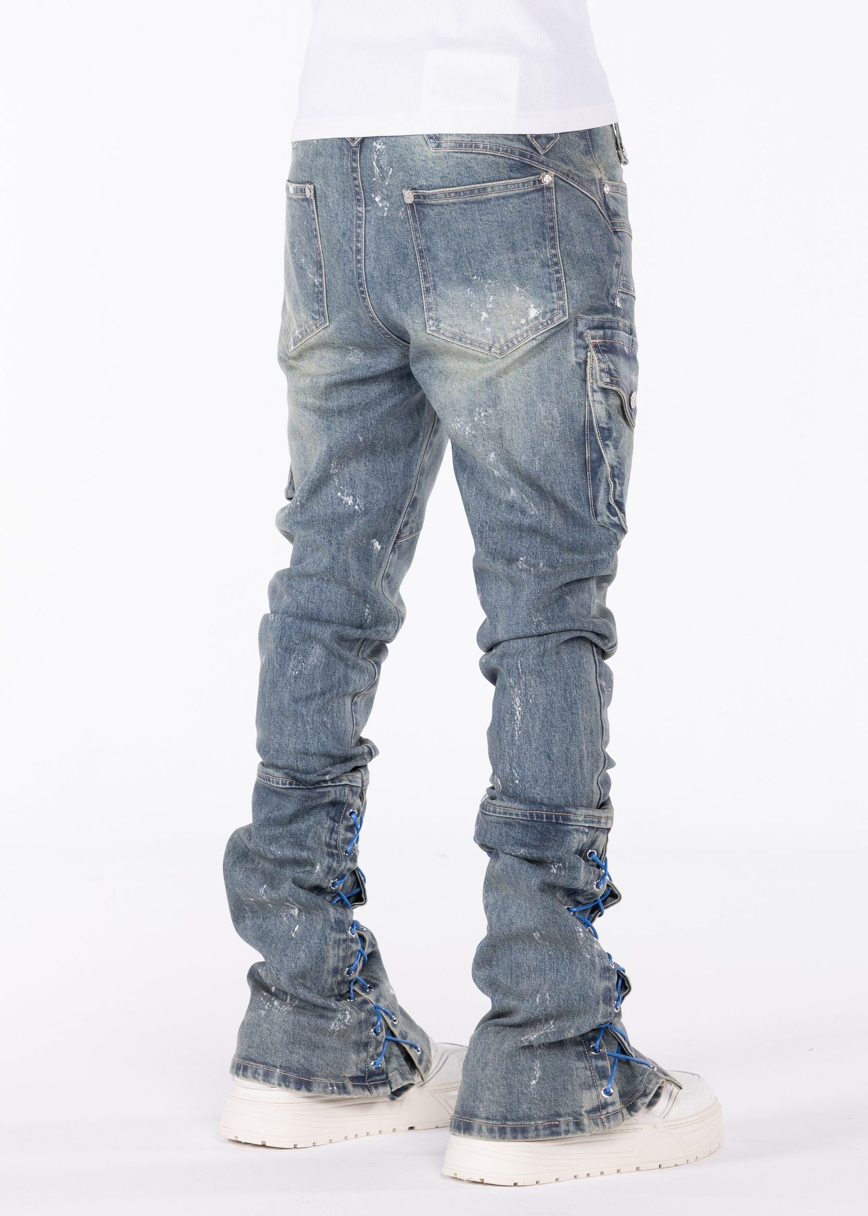 Guapi Aqua Blue Waxed Rope Denim