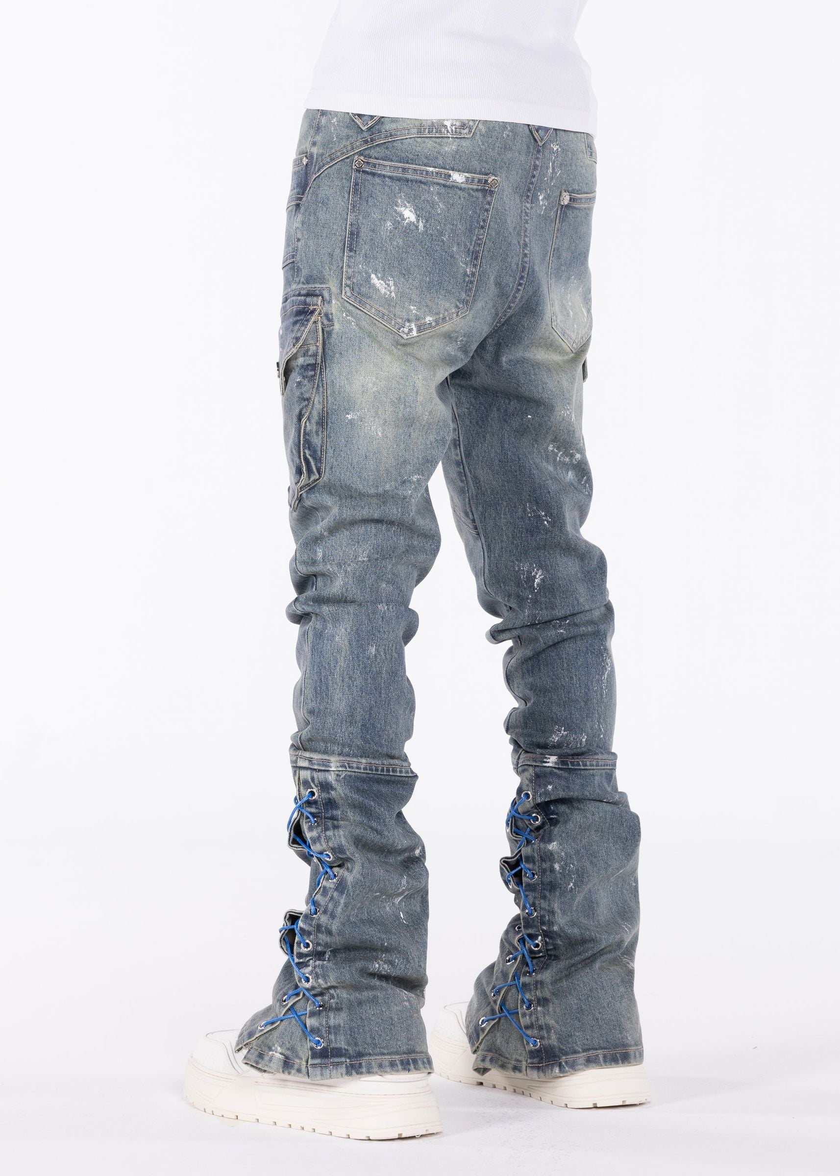 Guapi Aqua Blue Waxed Rope Denim