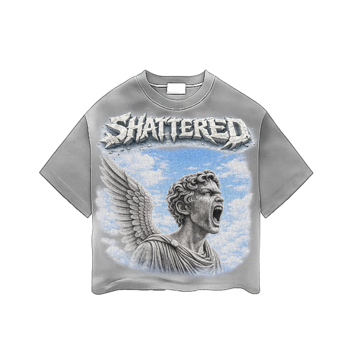 Shattered Hearts "Blue Sky Gray" Tee