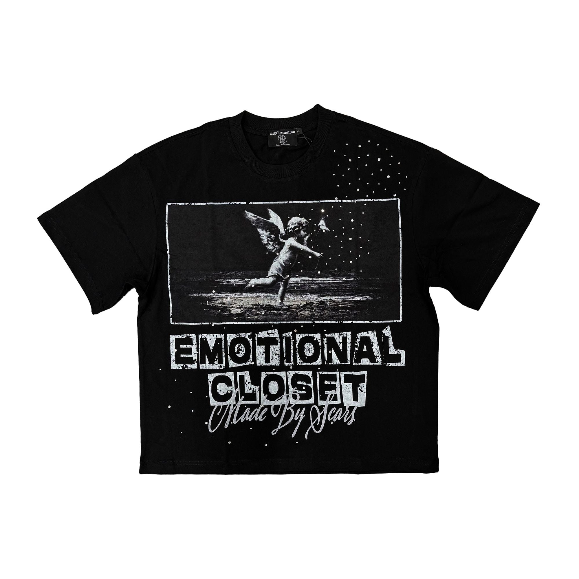 Mixed Emotion Black "Scar" Tee