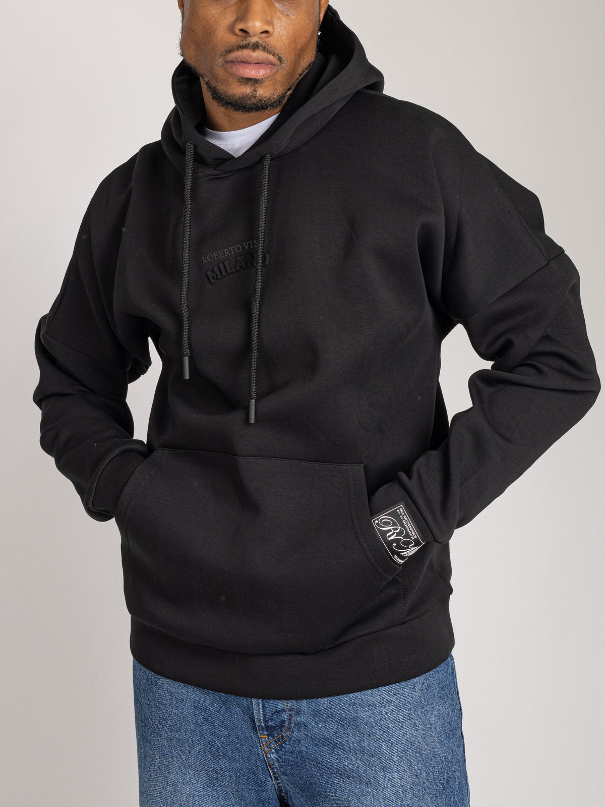 Roberto Vino "Classic RV Hoodie" - Milano Embossed Black