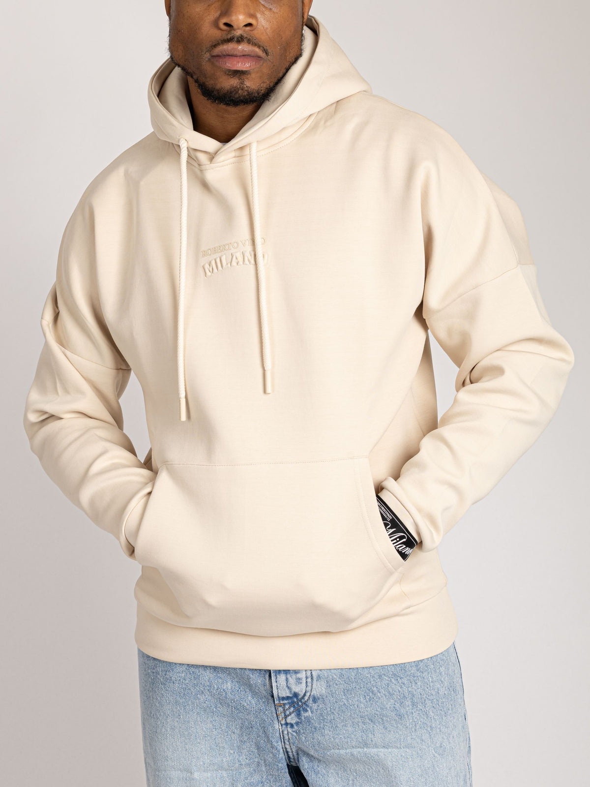Roberto Vino "Classic RV Hoodie" - Milano Embossed Beige