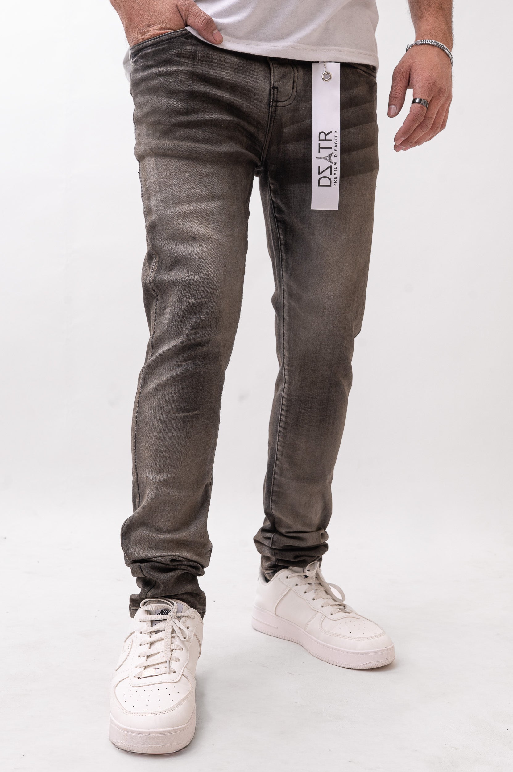 Disaster/DZATR Classic Skinny Stretch Jean - Sand Black DZTR 611