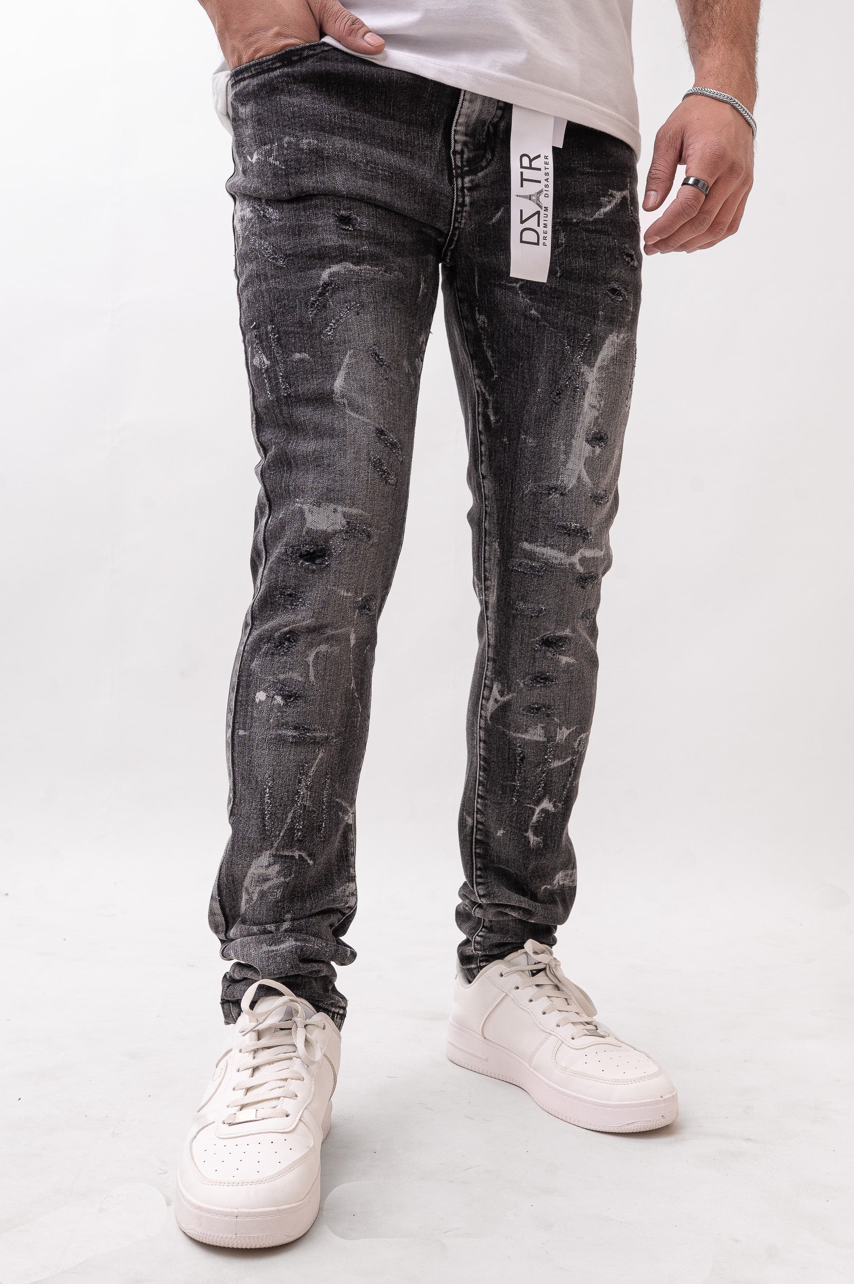 Disaster/DZATR Classic Skinny Stretch Jean - Black Wash