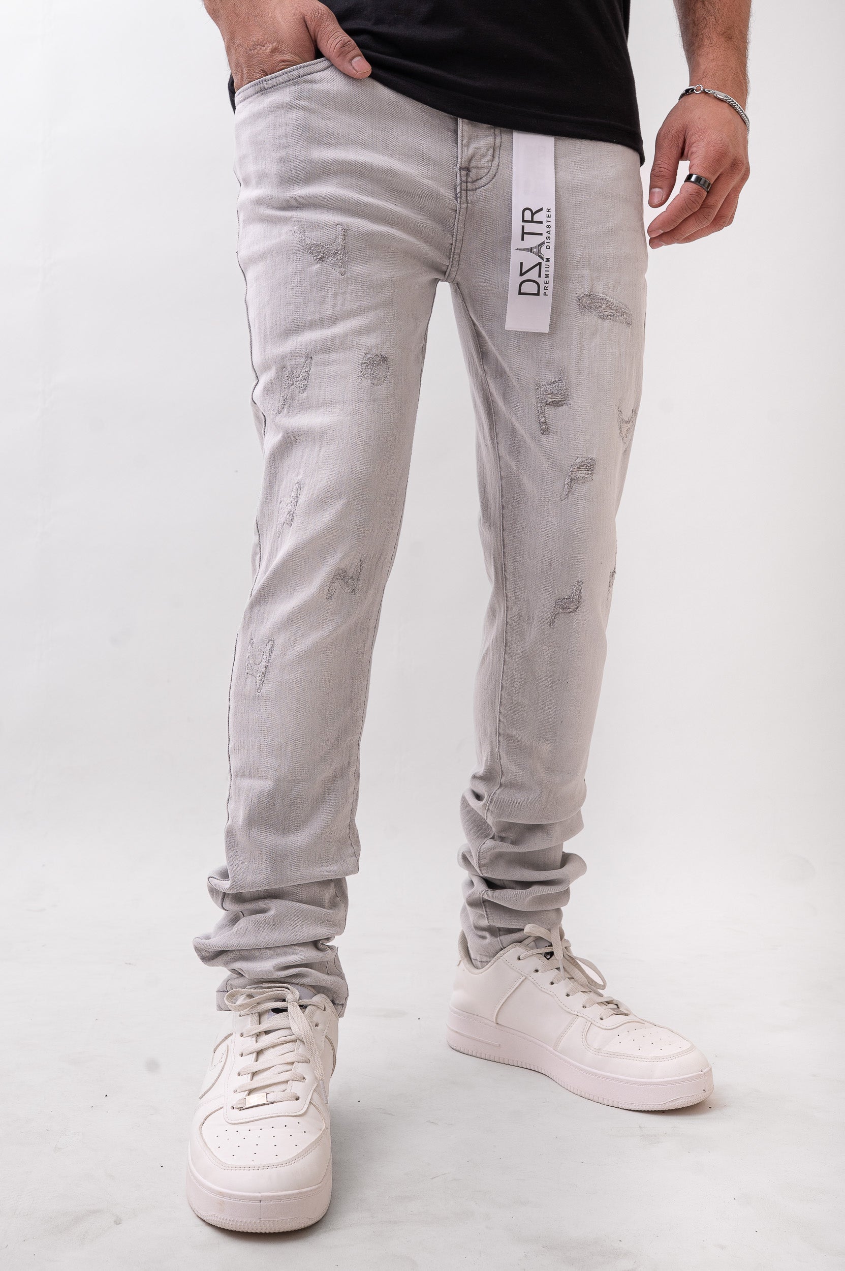 Disaster/DZATR Classic Skinny Stretch Jean - Grey Midway