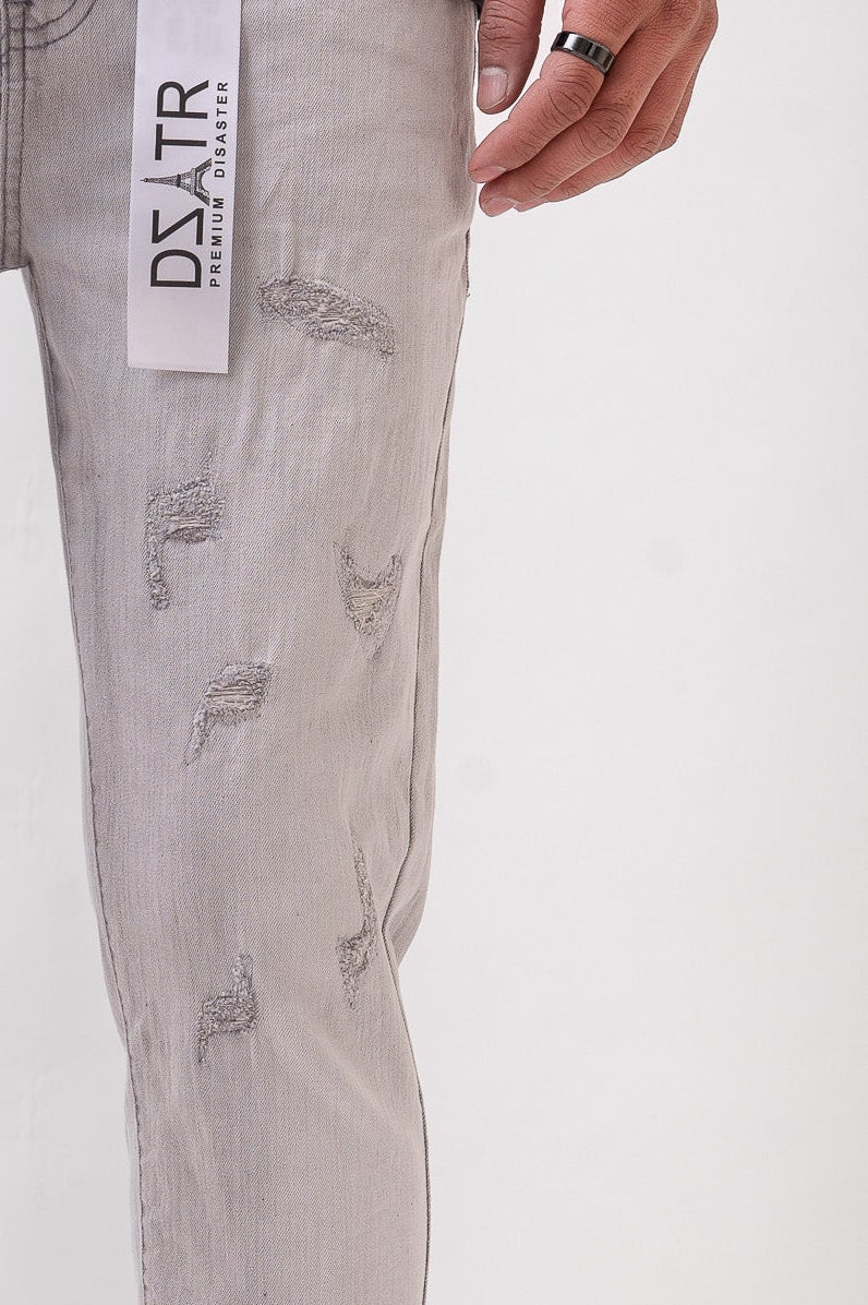 Disaster/DZATR Classic Skinny Stretch Jean - Grey Midway