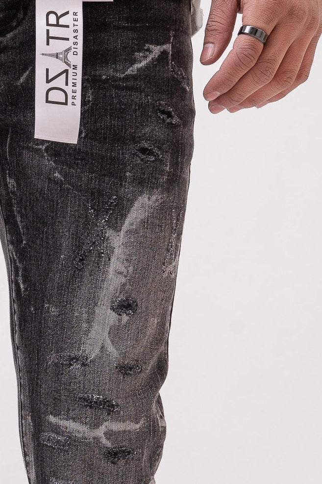 Disaster/DZATR Classic Skinny Stretch Jean - Black Wash