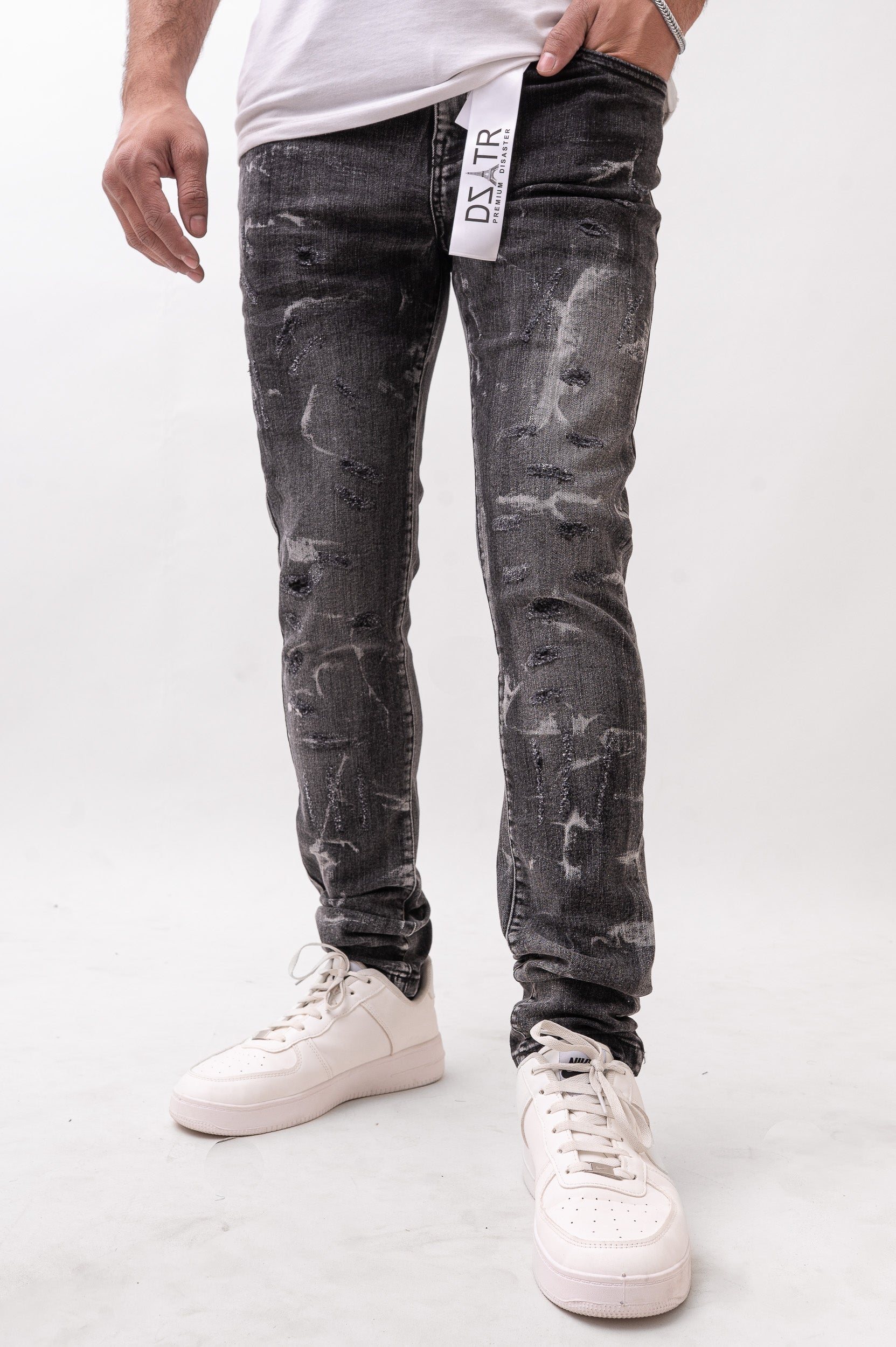 Disaster/DZATR Classic Skinny Stretch Jean - Black Wash