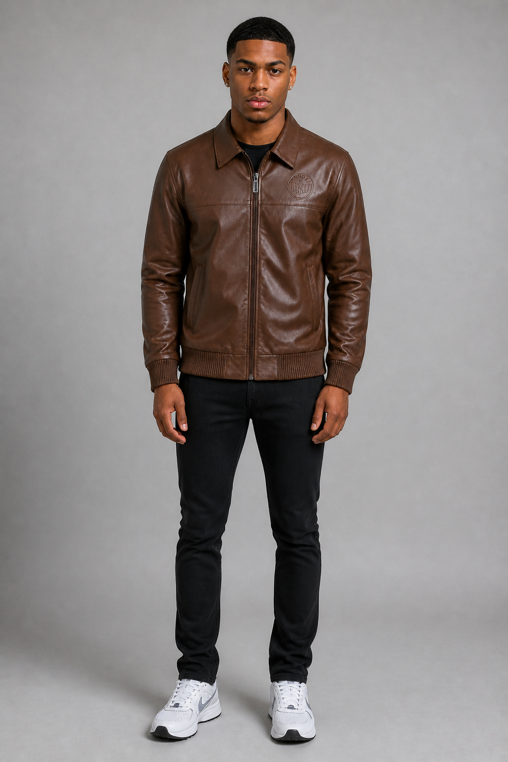 Makobi "Azzuri" PU Leather Jacket