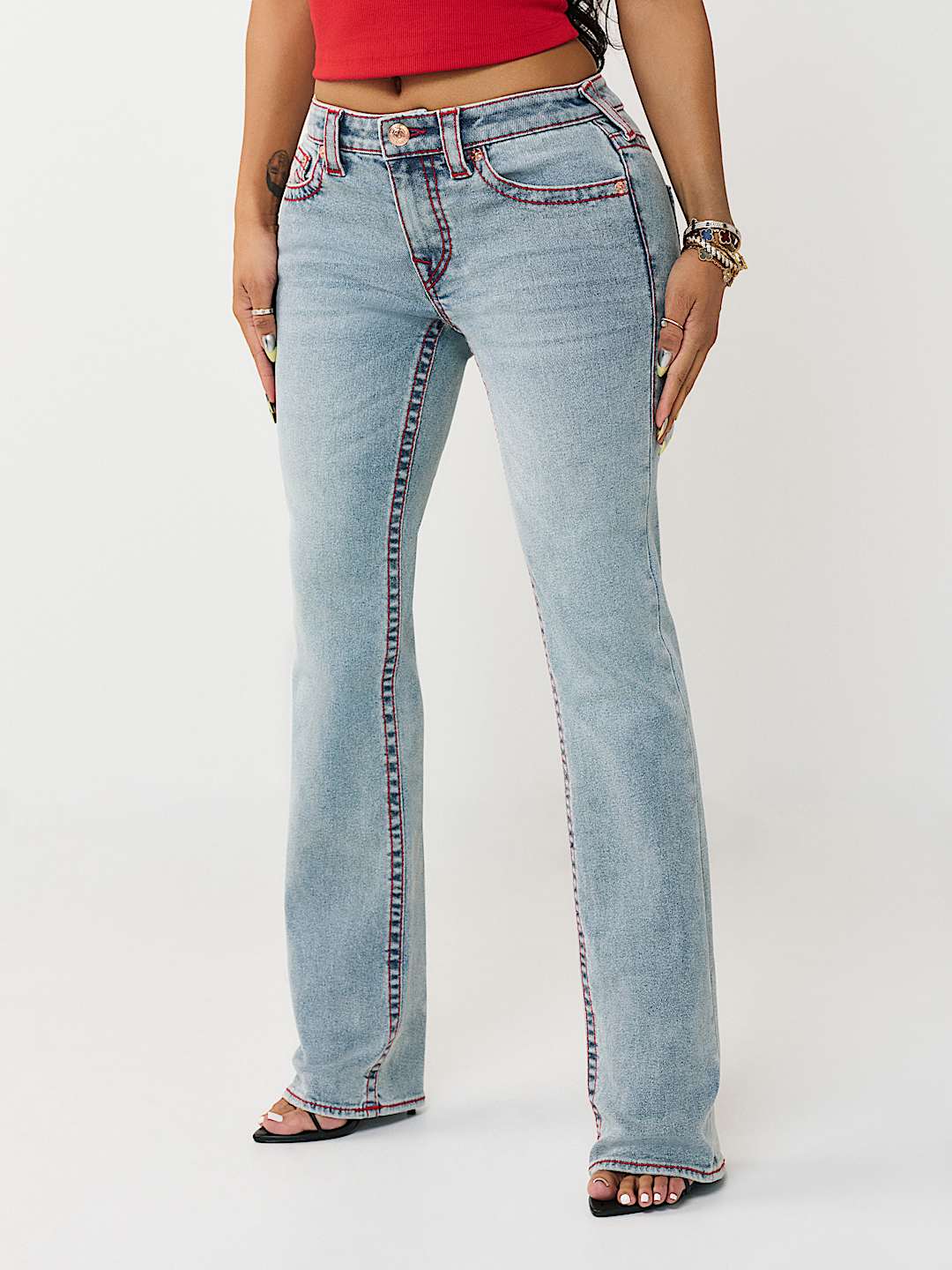 True Religion Billie Mr Straight Big T Jeans