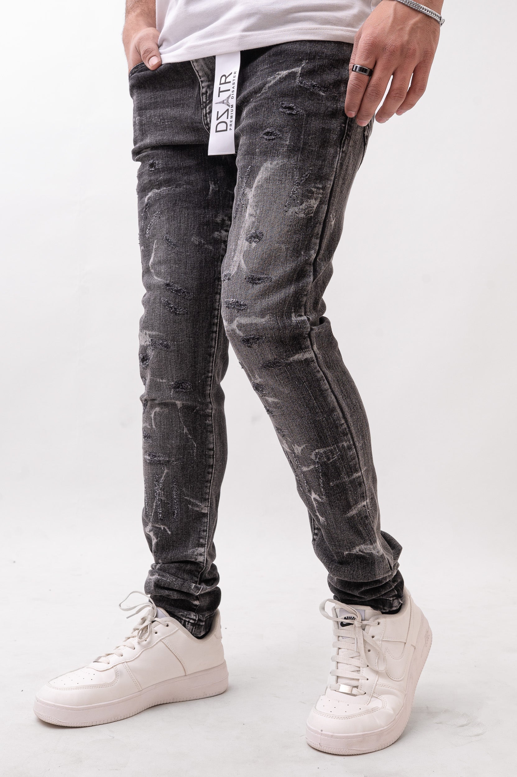 Disaster/DZATR Classic Skinny Stretch Jean - Black Wash